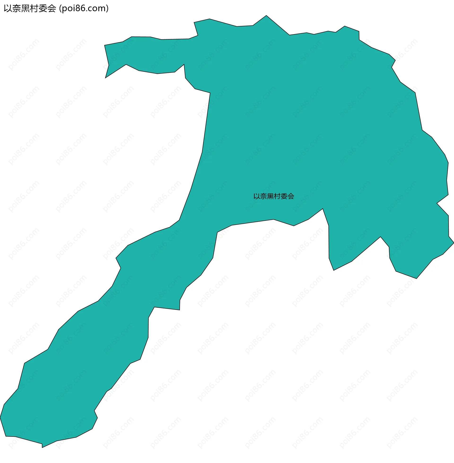 以奈黑村委会边界地图
