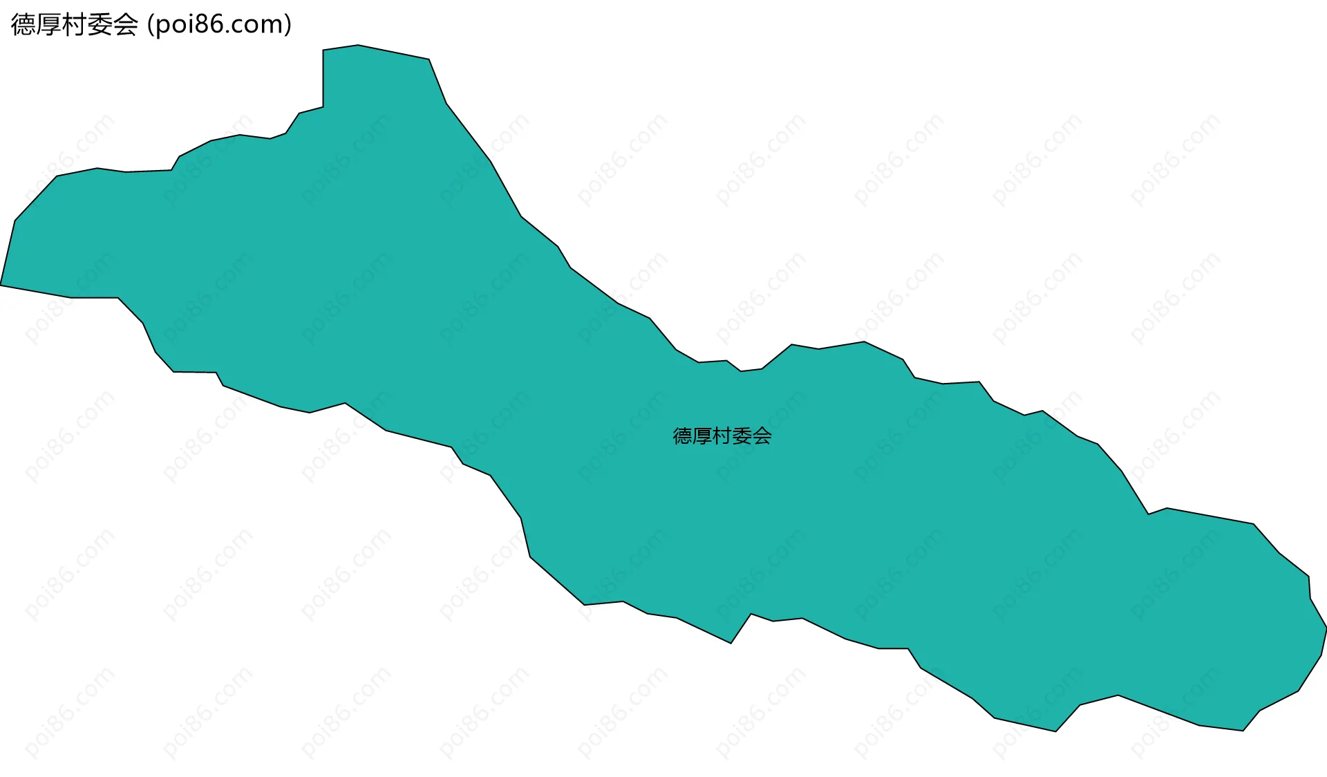 德厚村委会边界地图