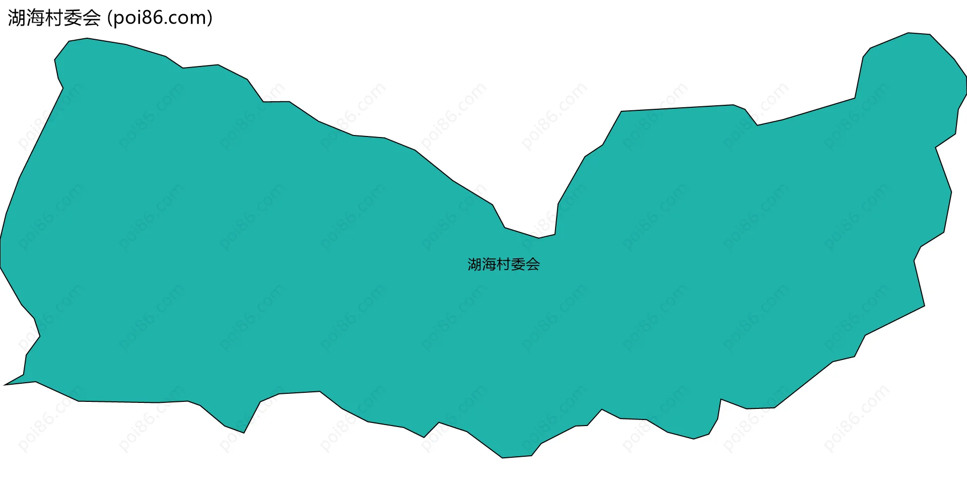 湖海村委会边界地图