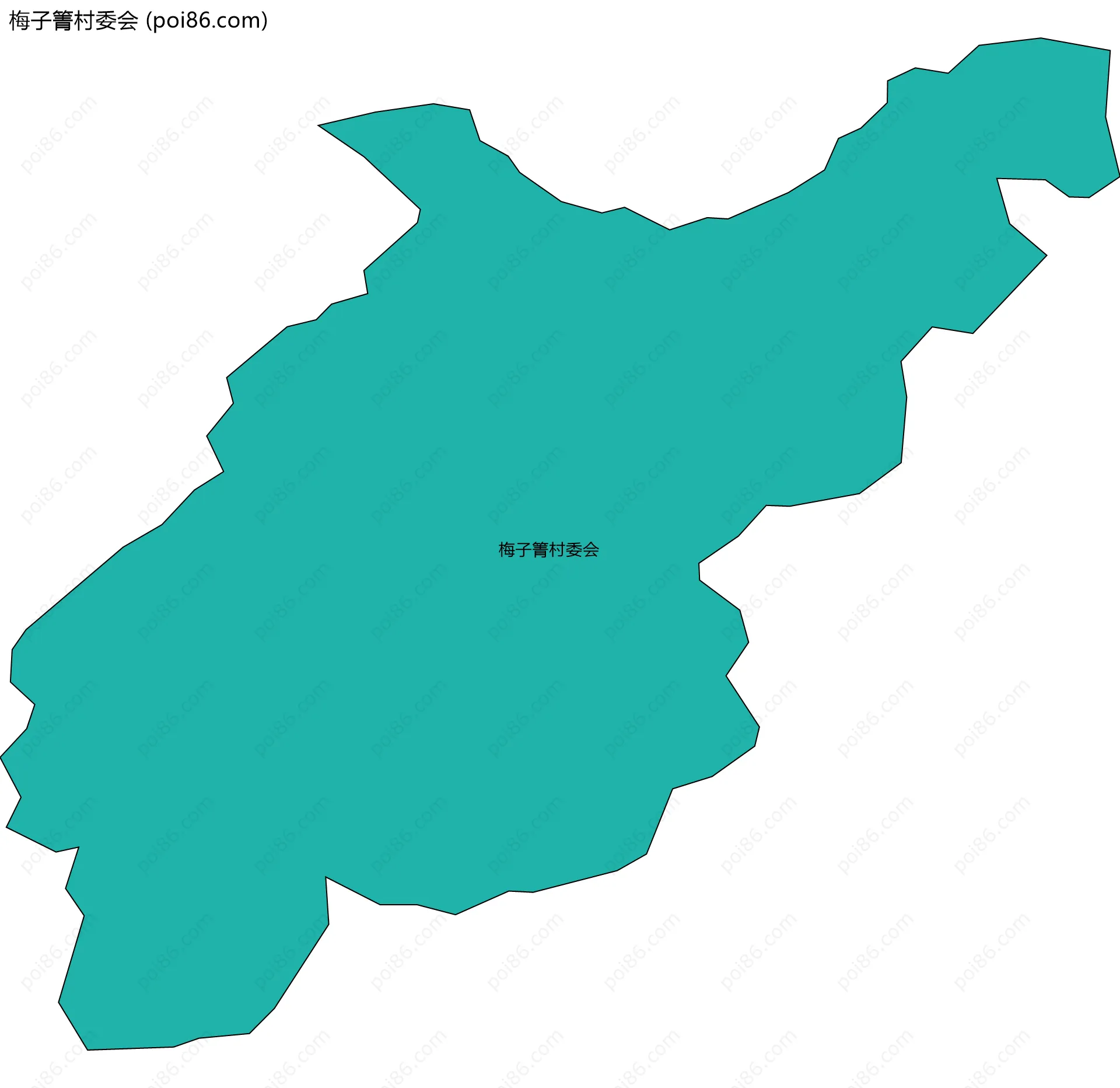梅子箐村委会边界地图