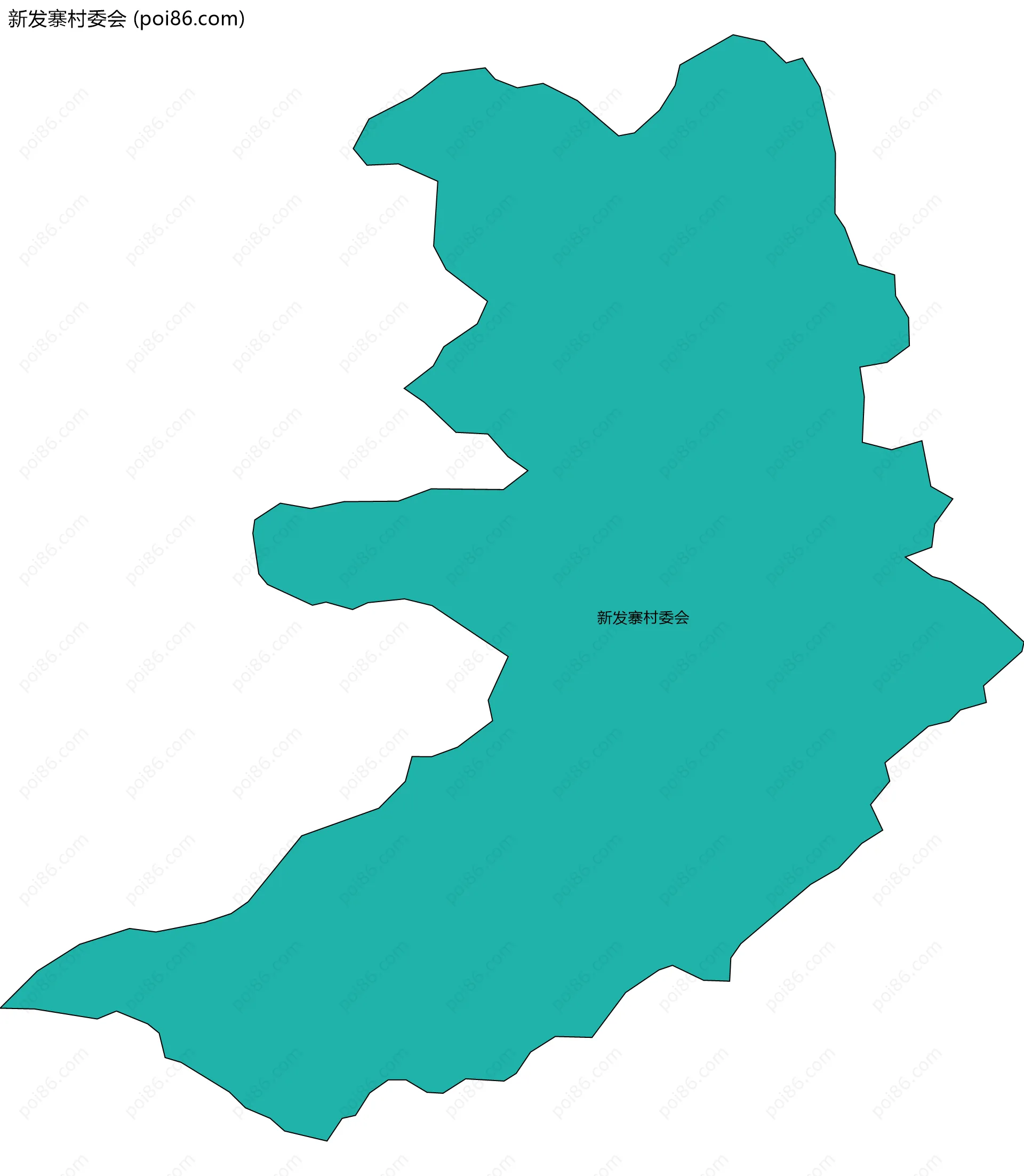 新发寨村委会边界地图