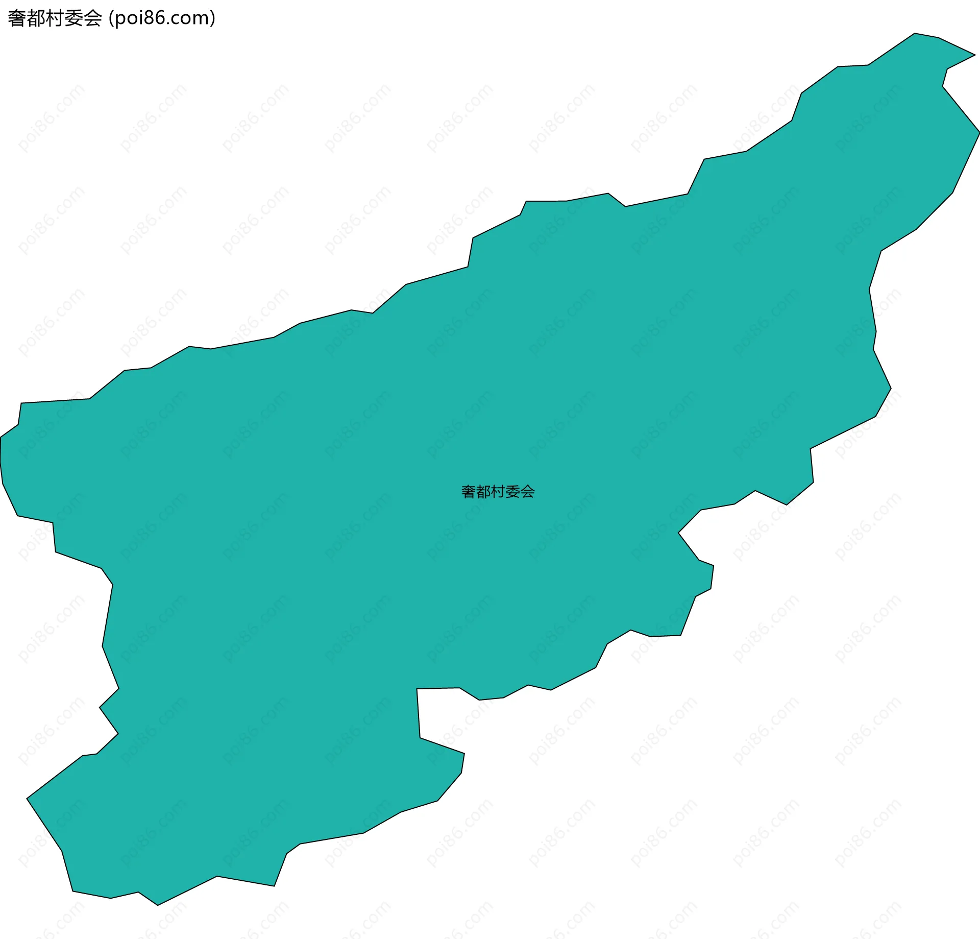 奢都村委会边界地图