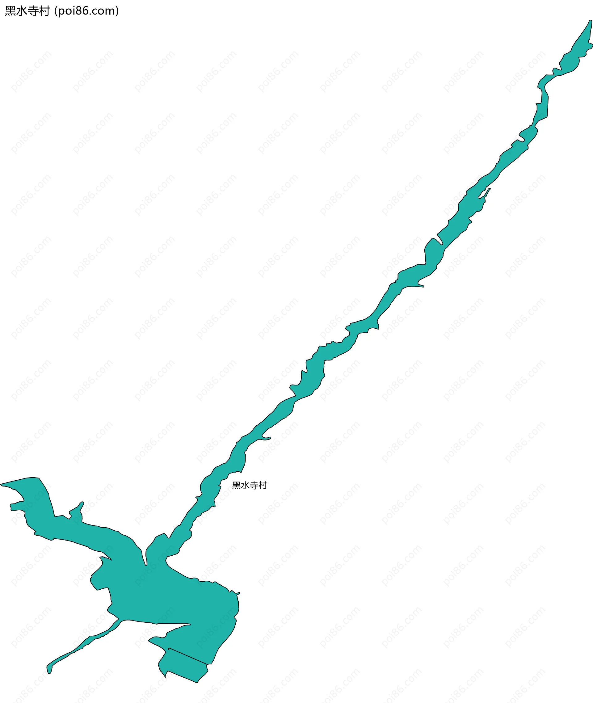 黑水寺村边界地图