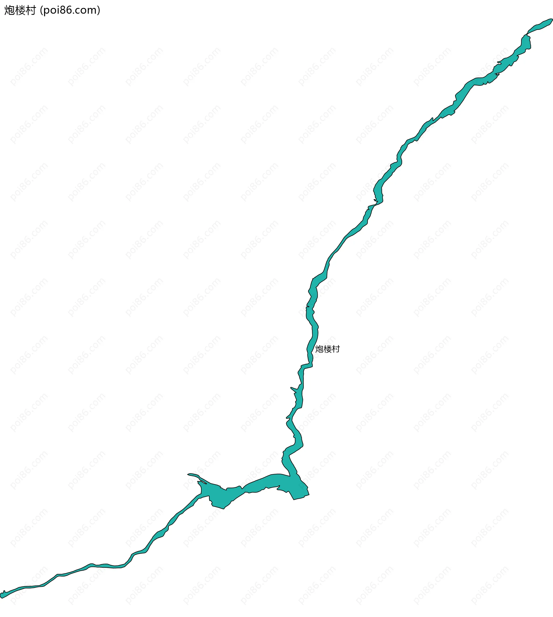 炮楼村边界地图