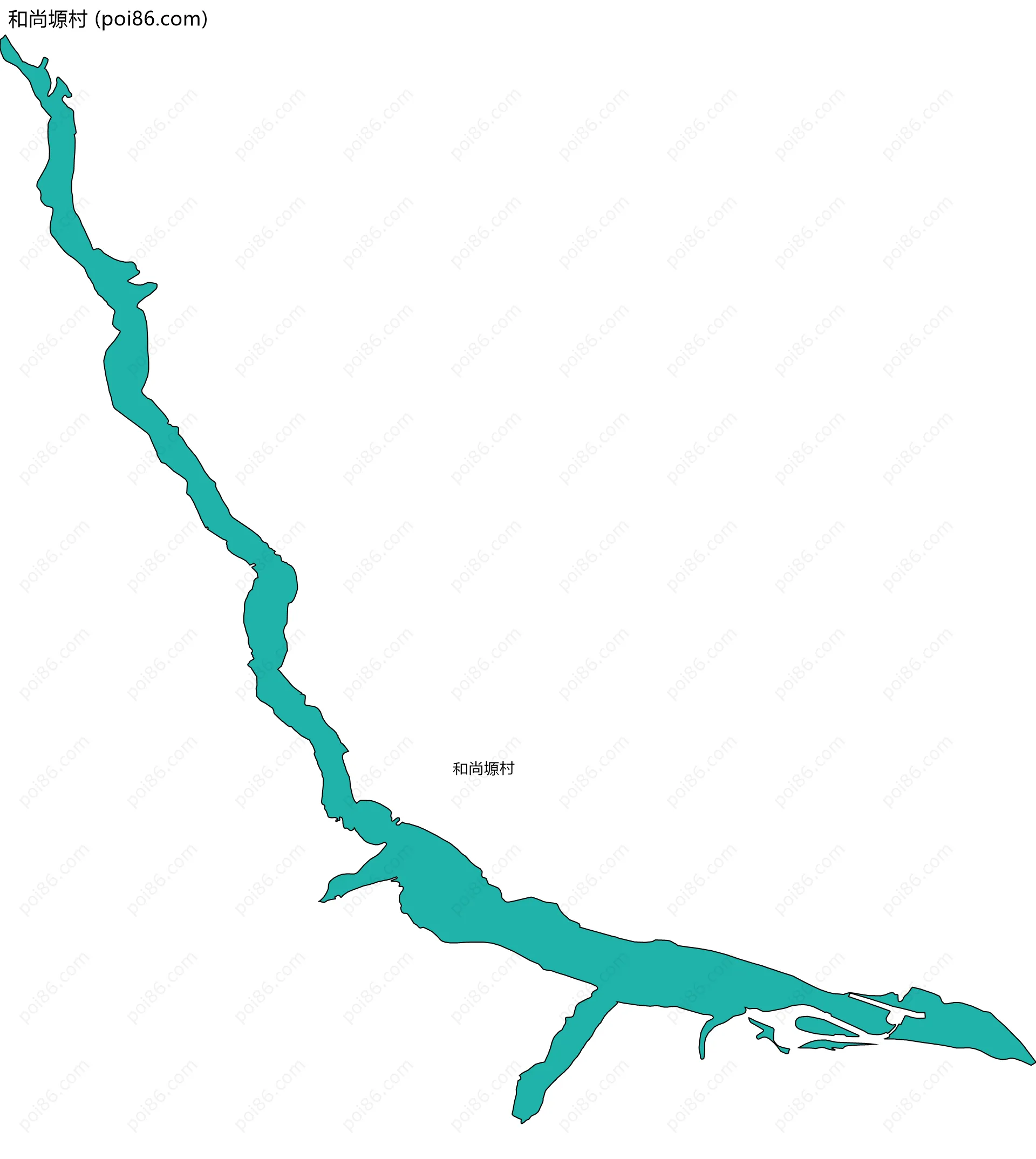 和尚塬村边界地图