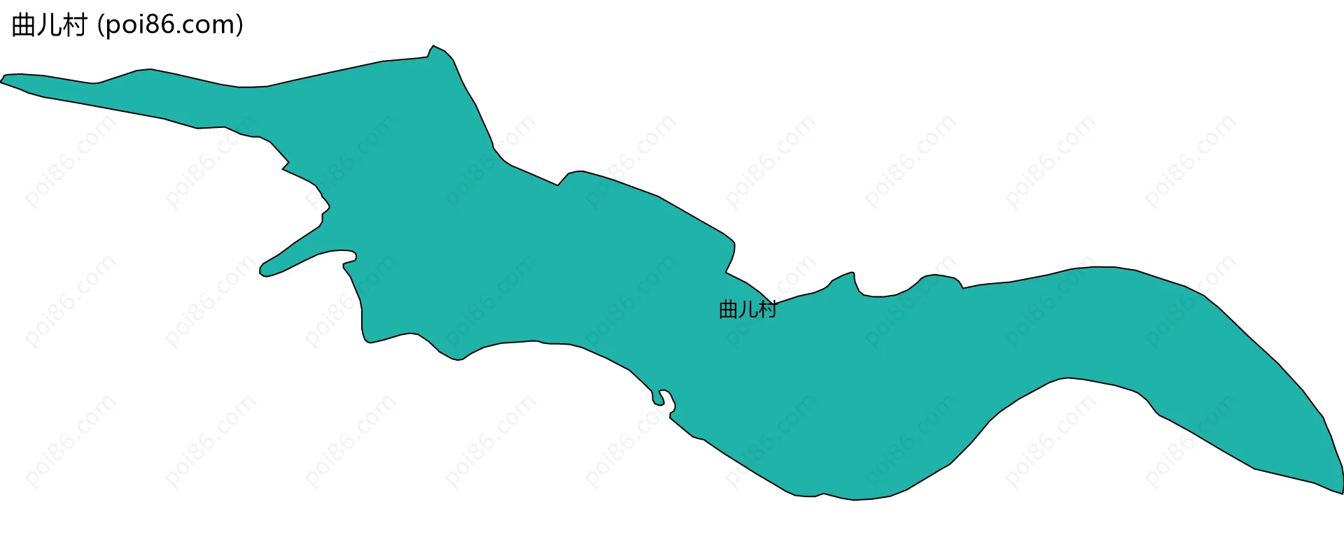 曲儿村边界地图