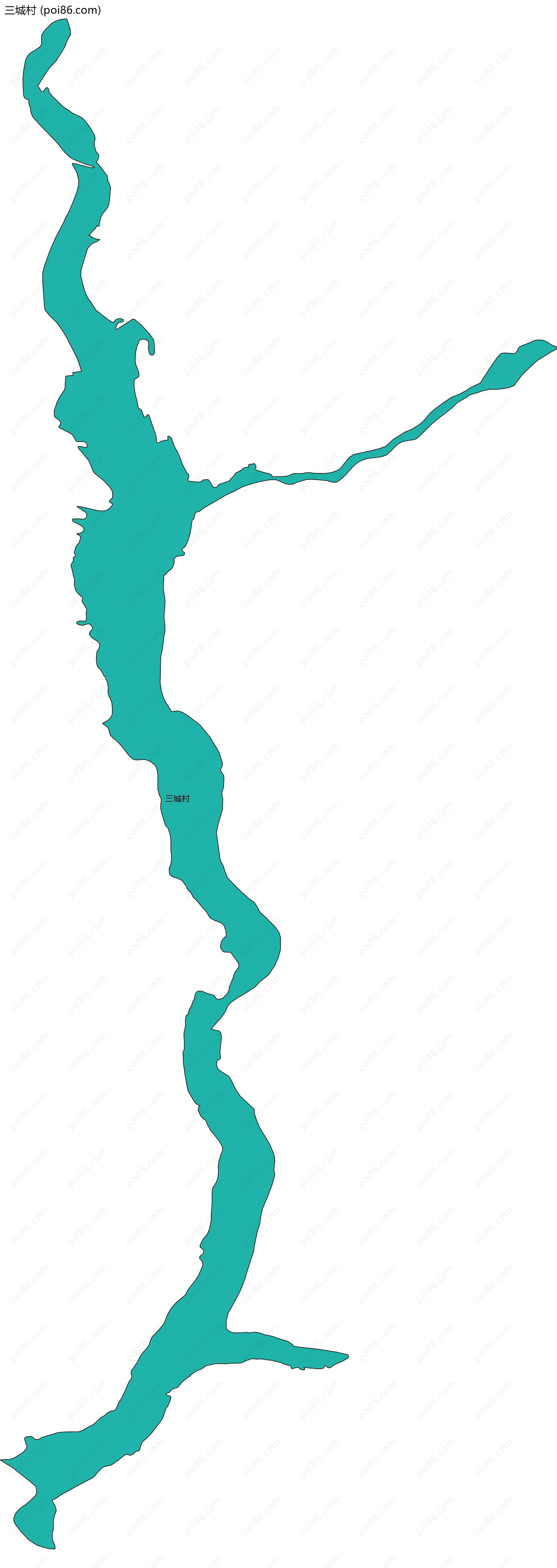 三城村边界地图