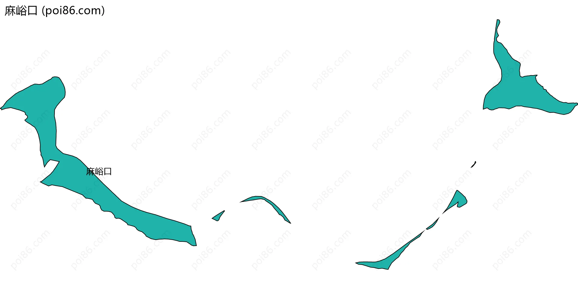 麻峪口边界地图