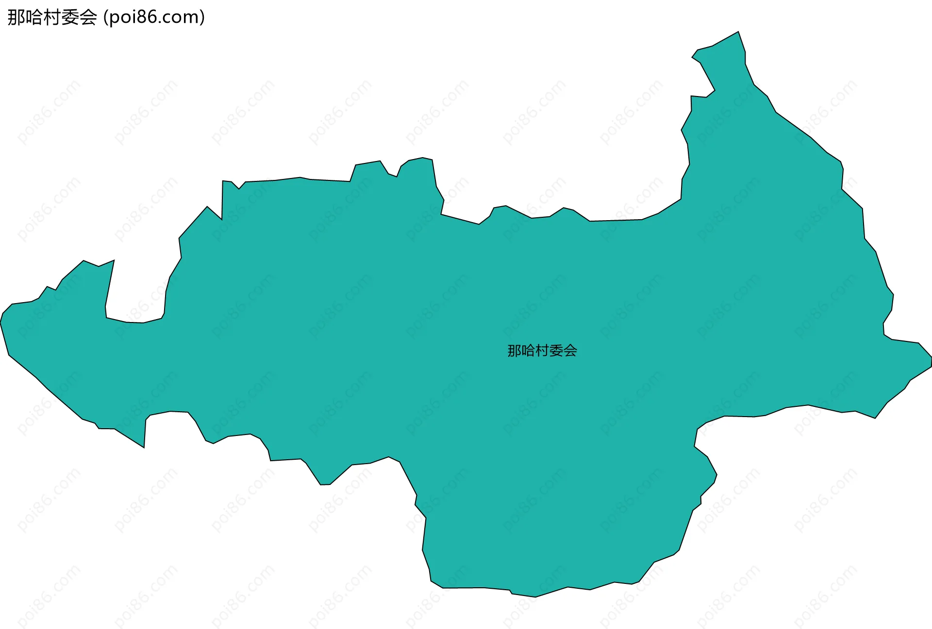 那哈村委会边界地图