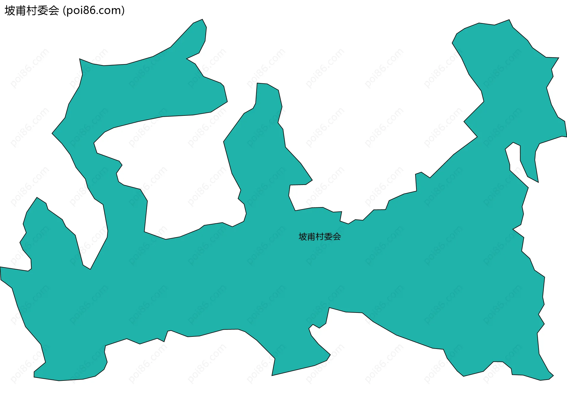 坡甫村委会边界地图