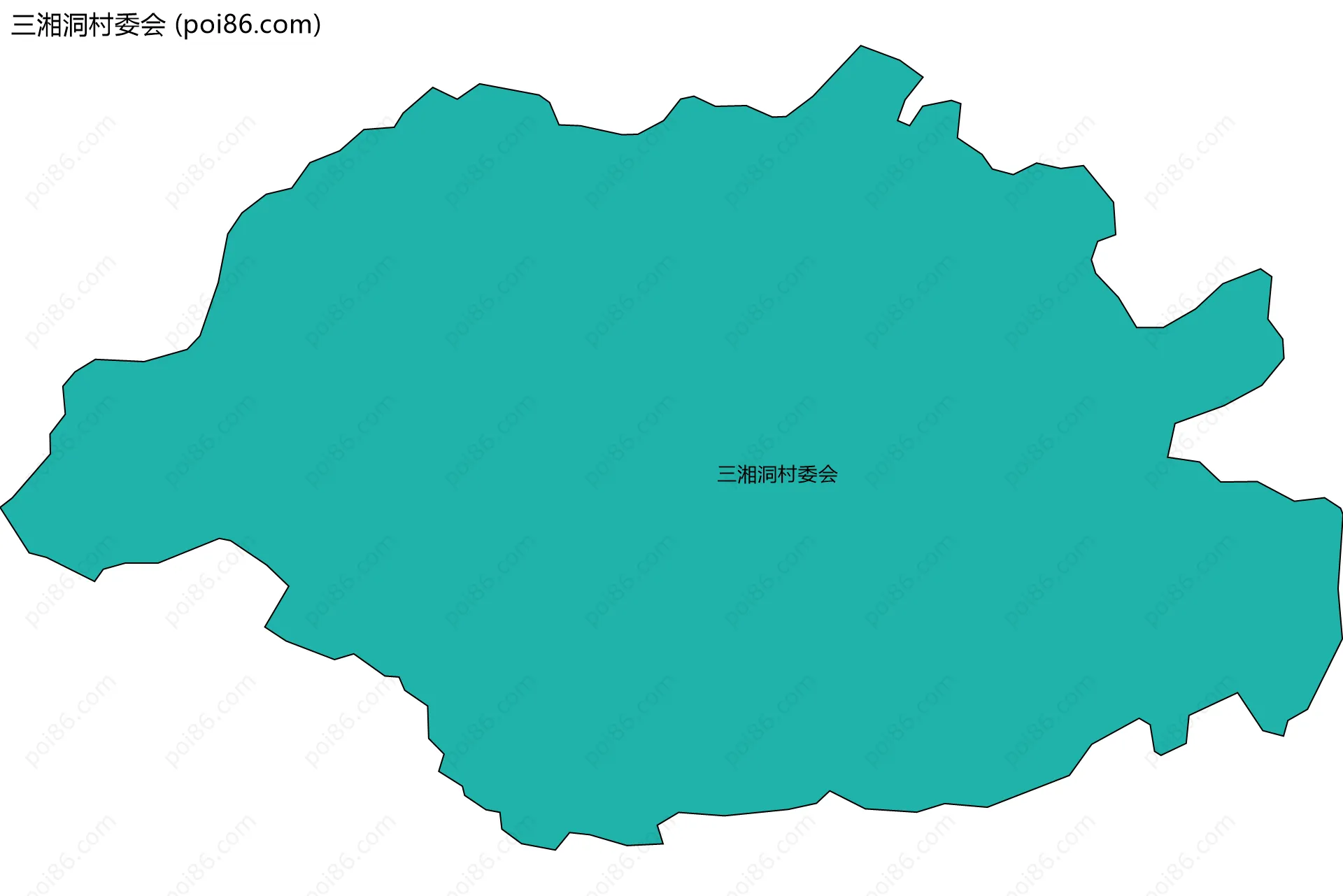 三湘洞村委会边界地图