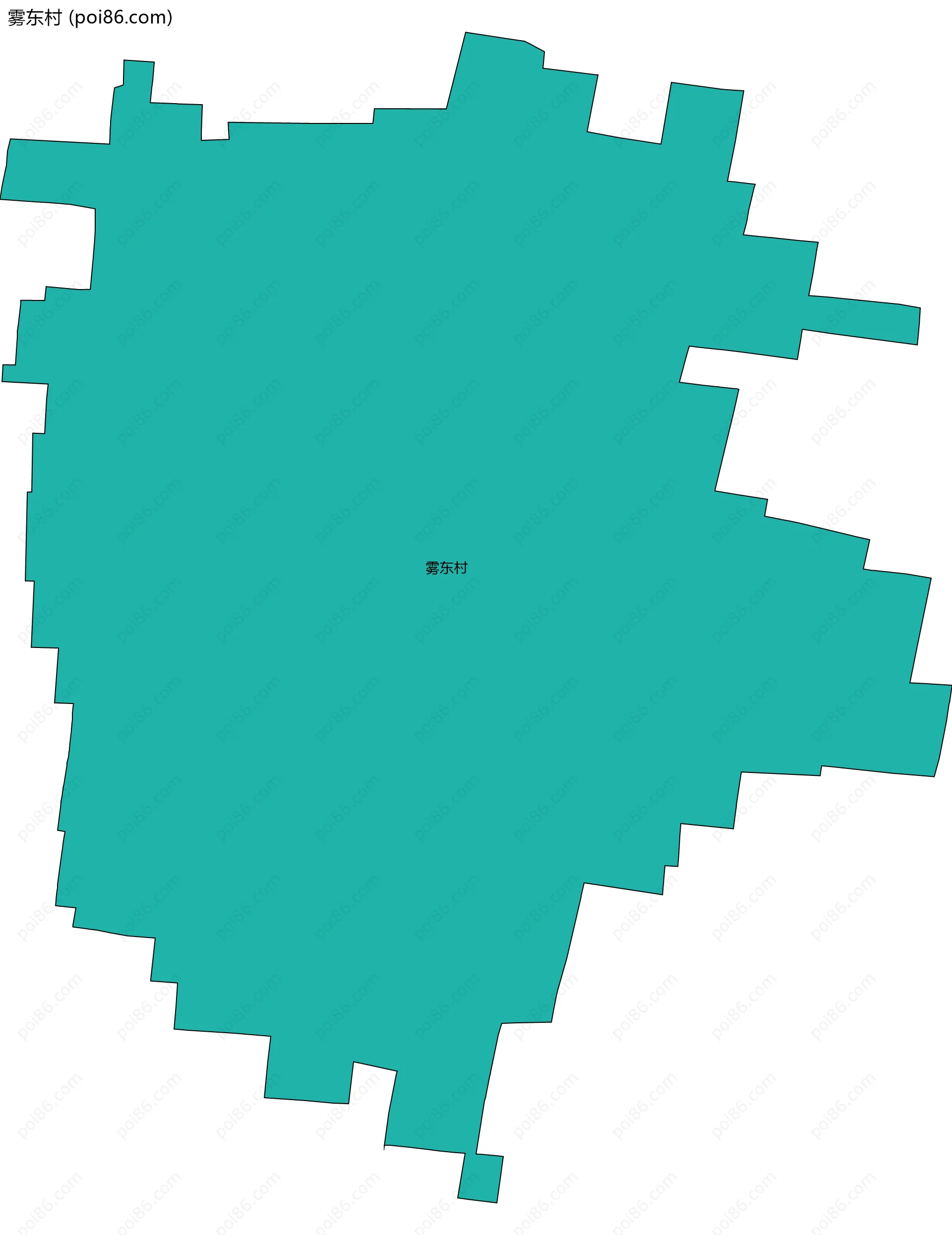 雾东村边界地图