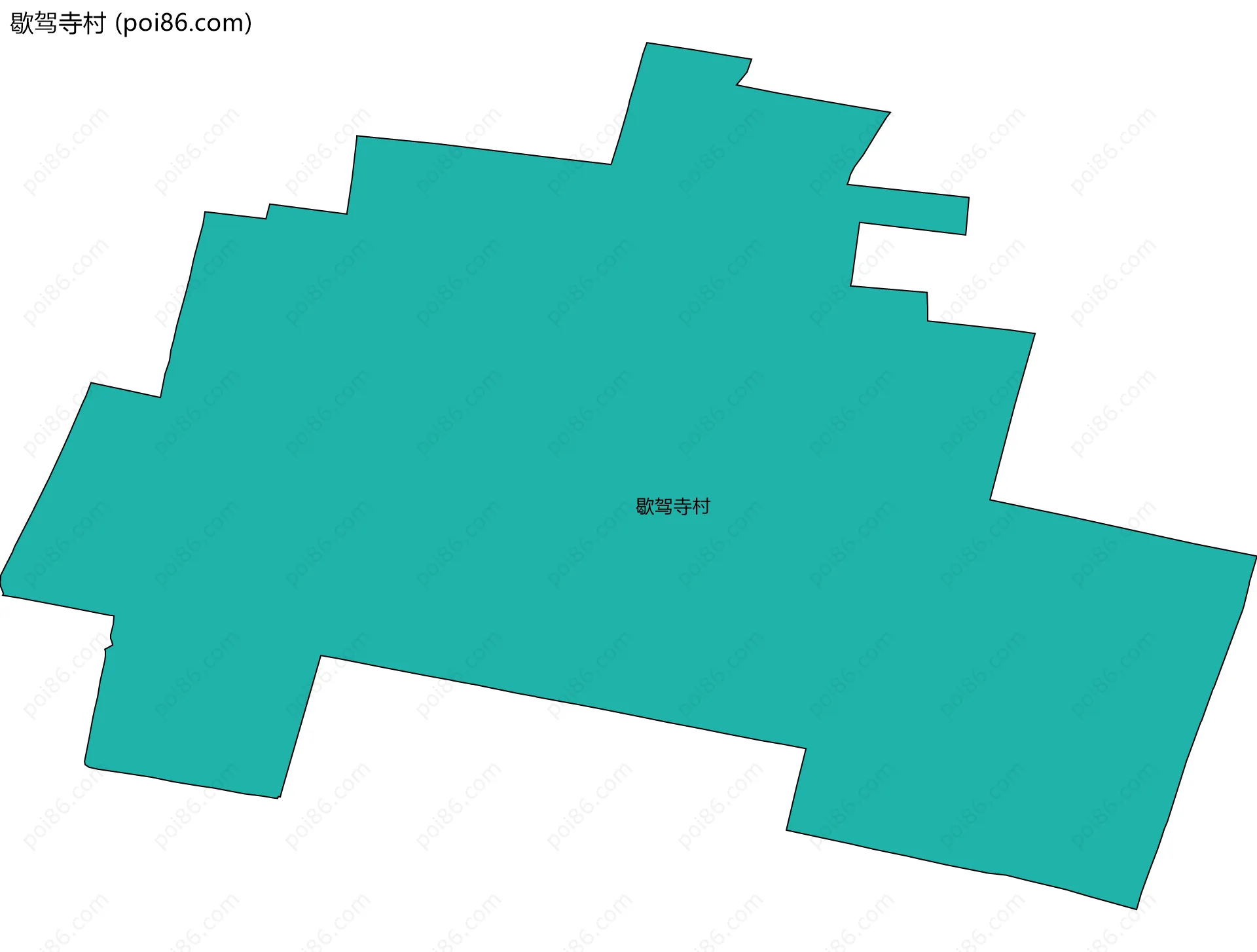 歇驾寺村边界地图
