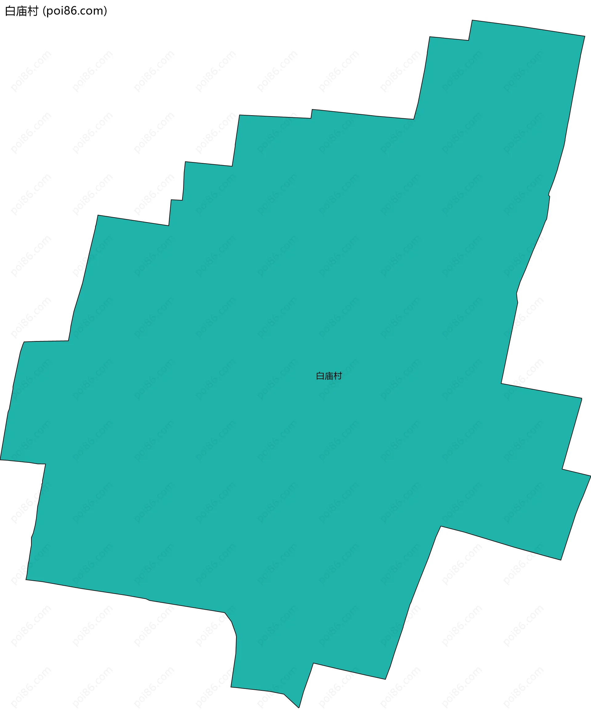 白庙村边界地图