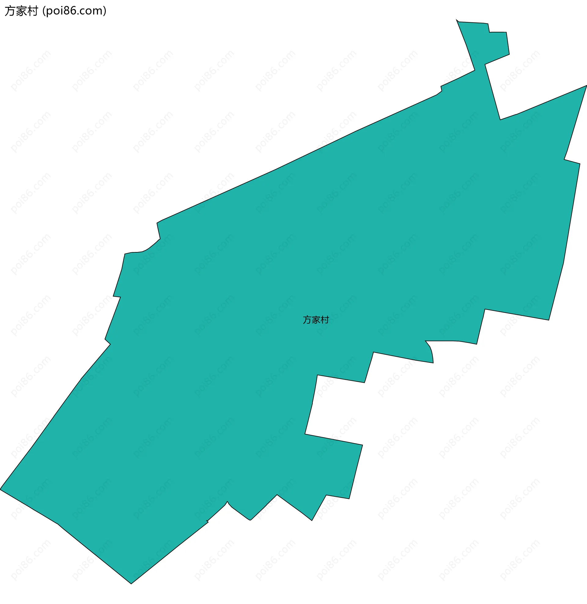 方家村边界地图