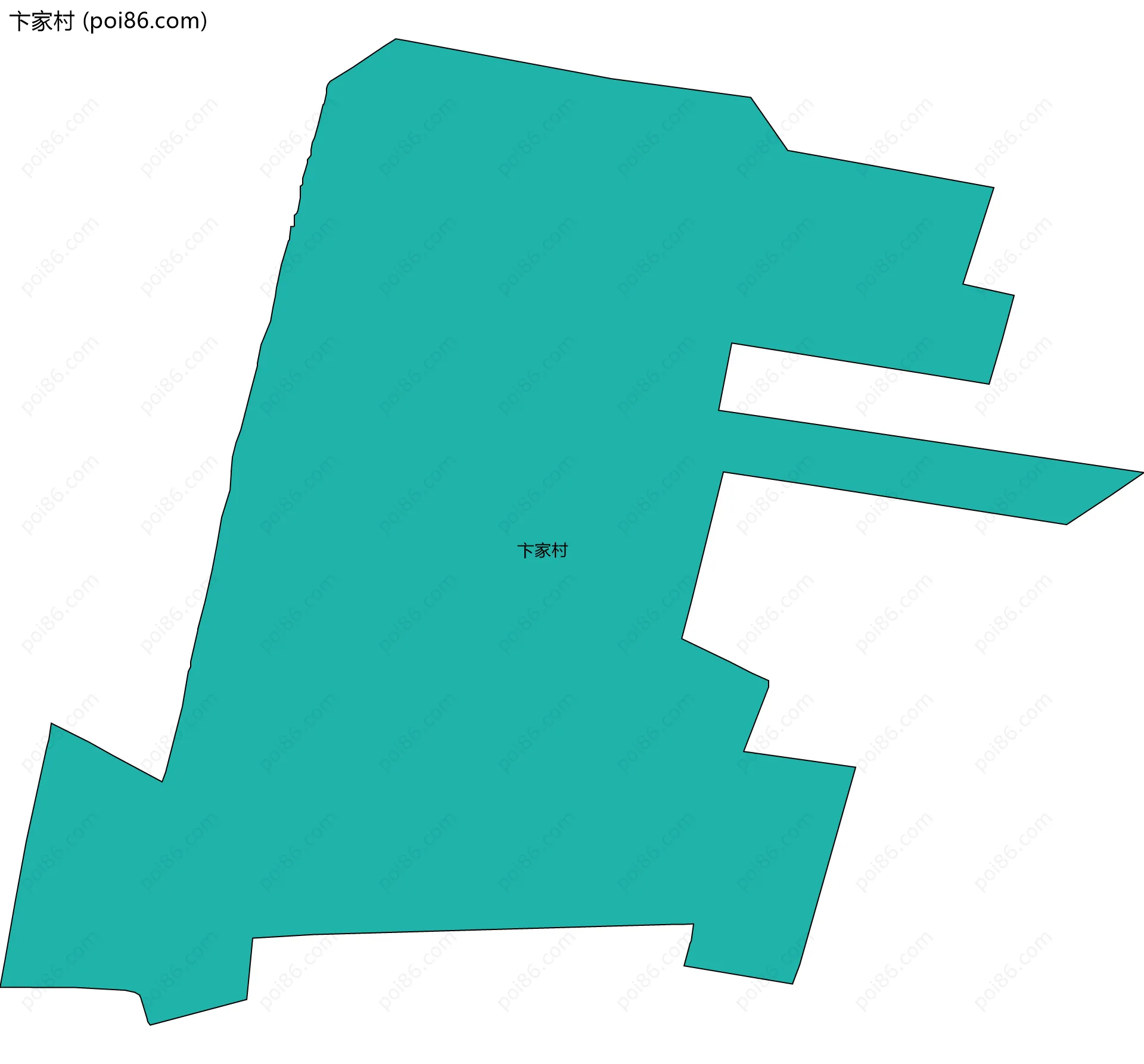 卞家村边界地图