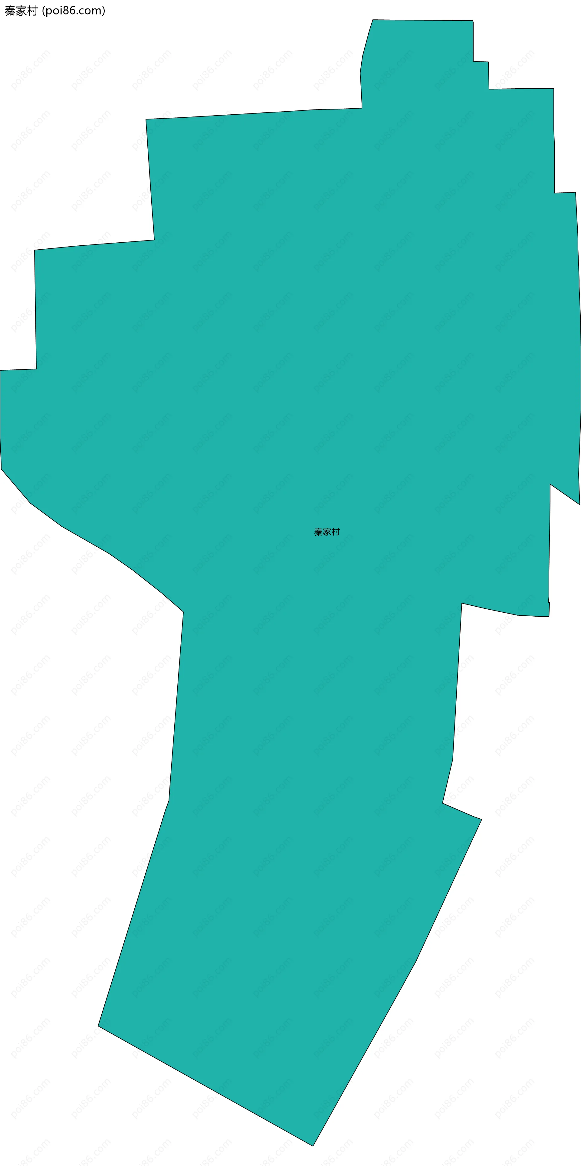 秦家村边界地图