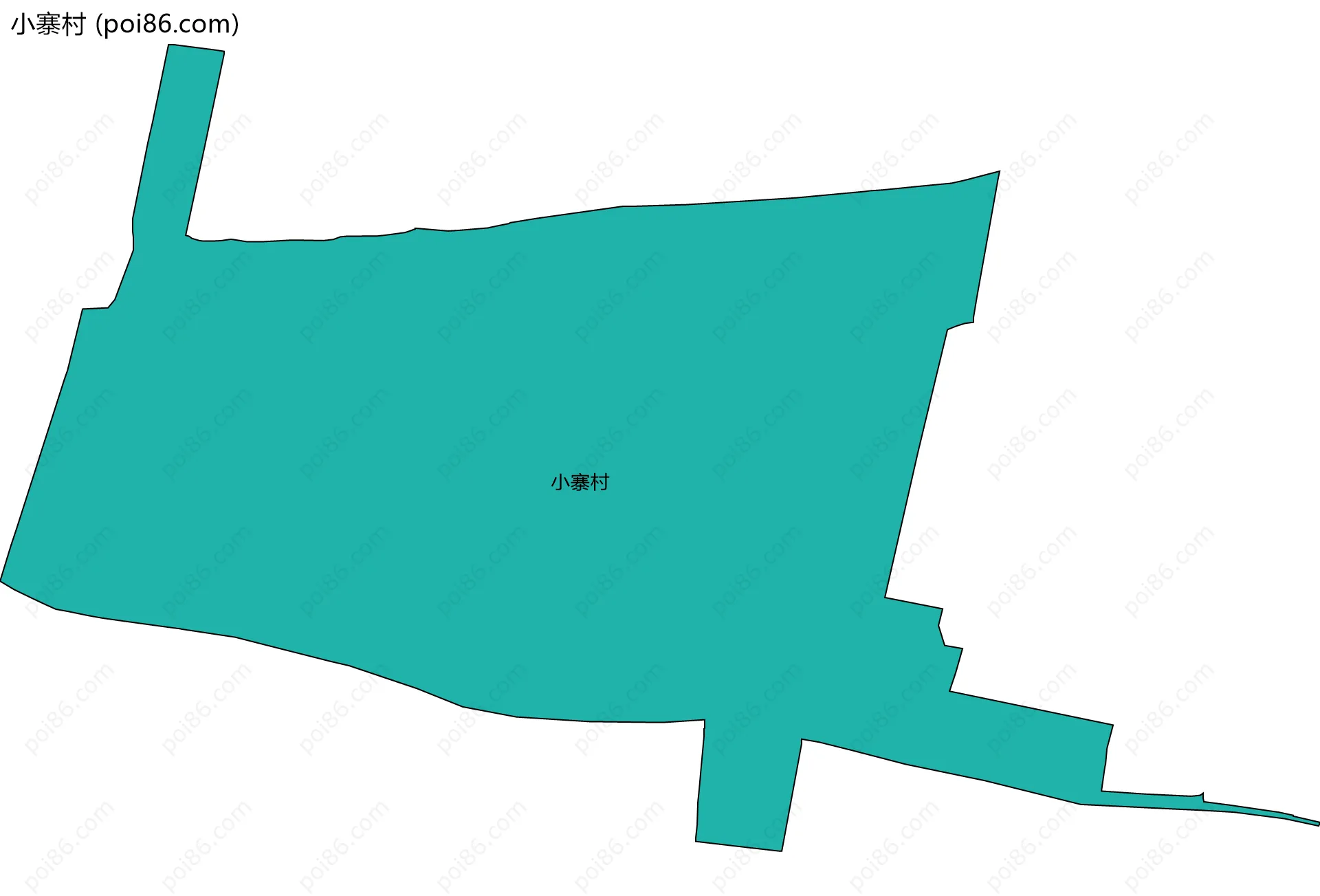 小寨村边界地图