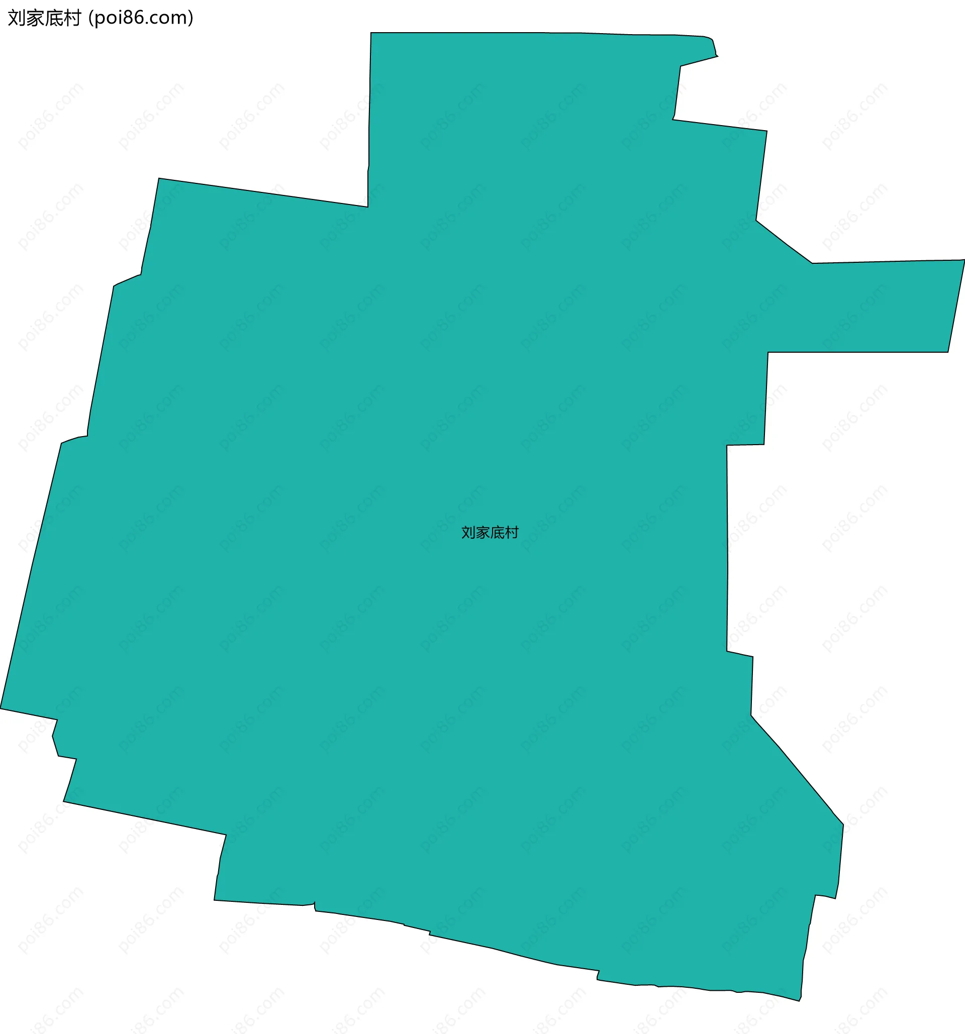 刘家底村边界地图