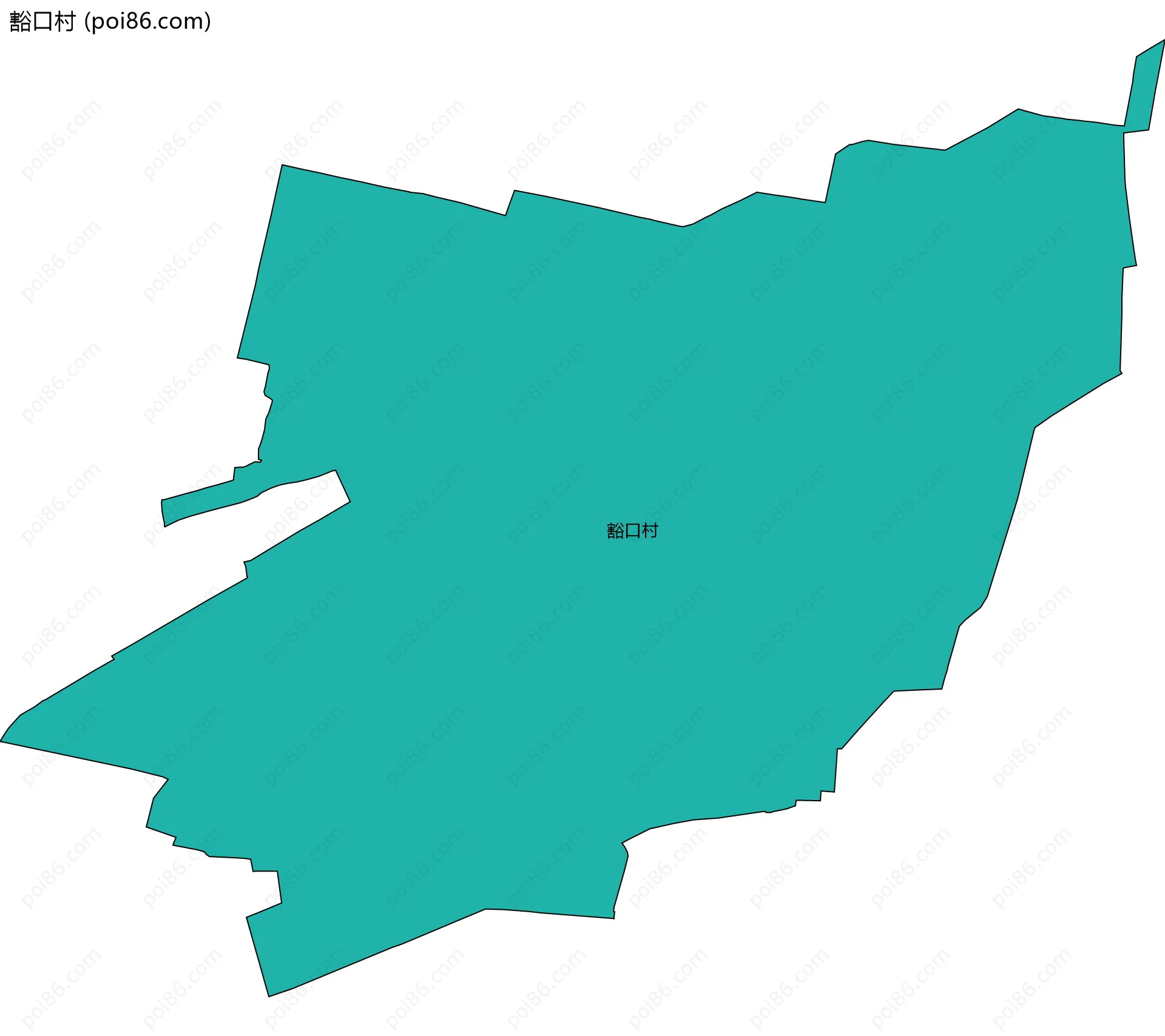 豁口村边界地图