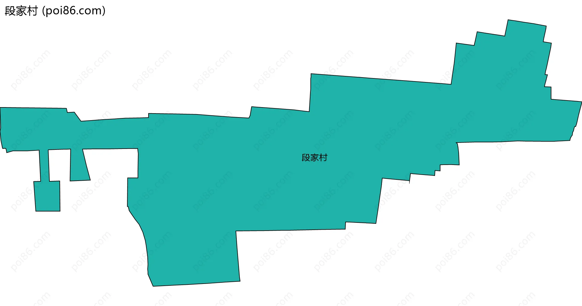 段家村边界地图