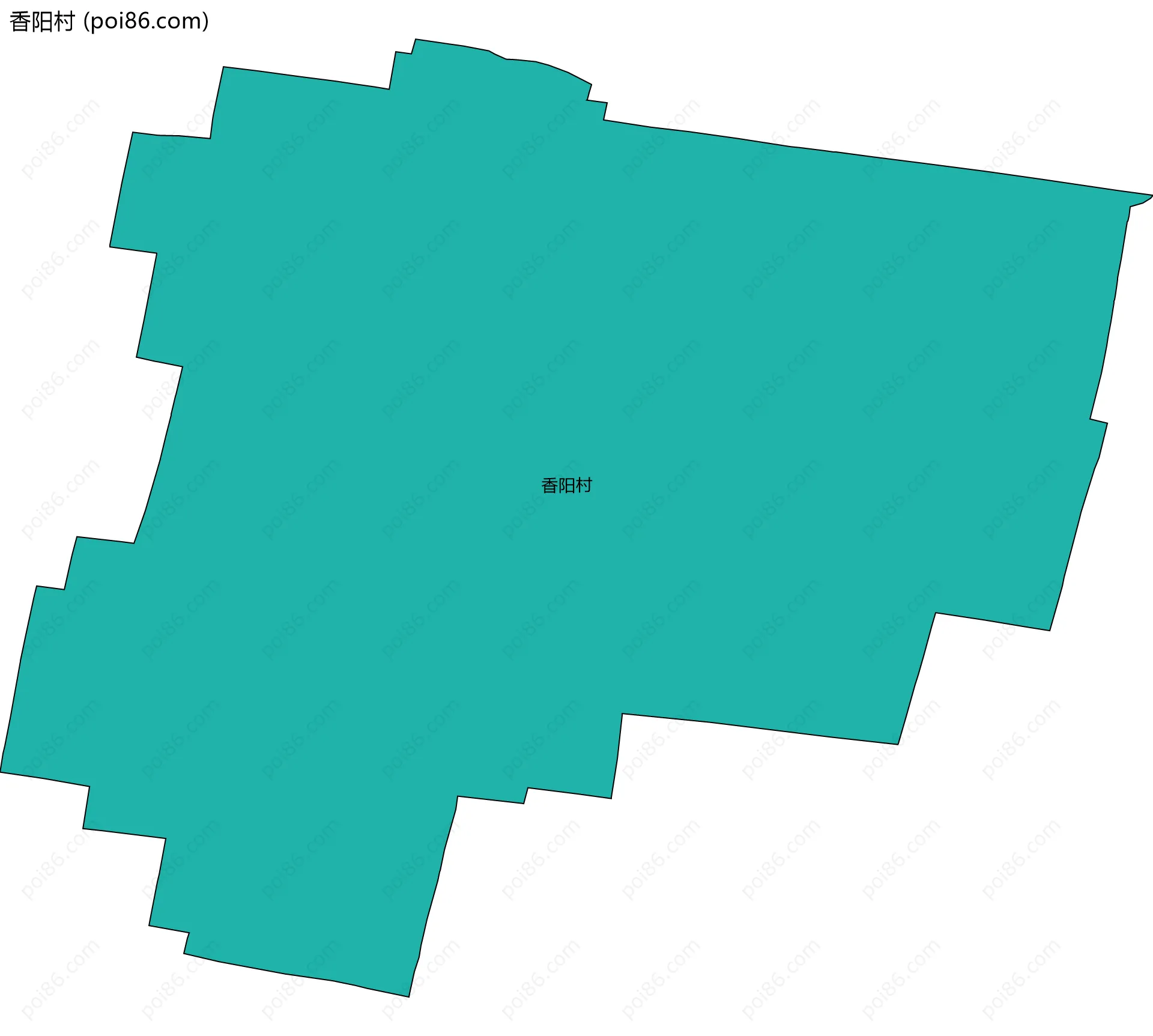 香阳村边界地图