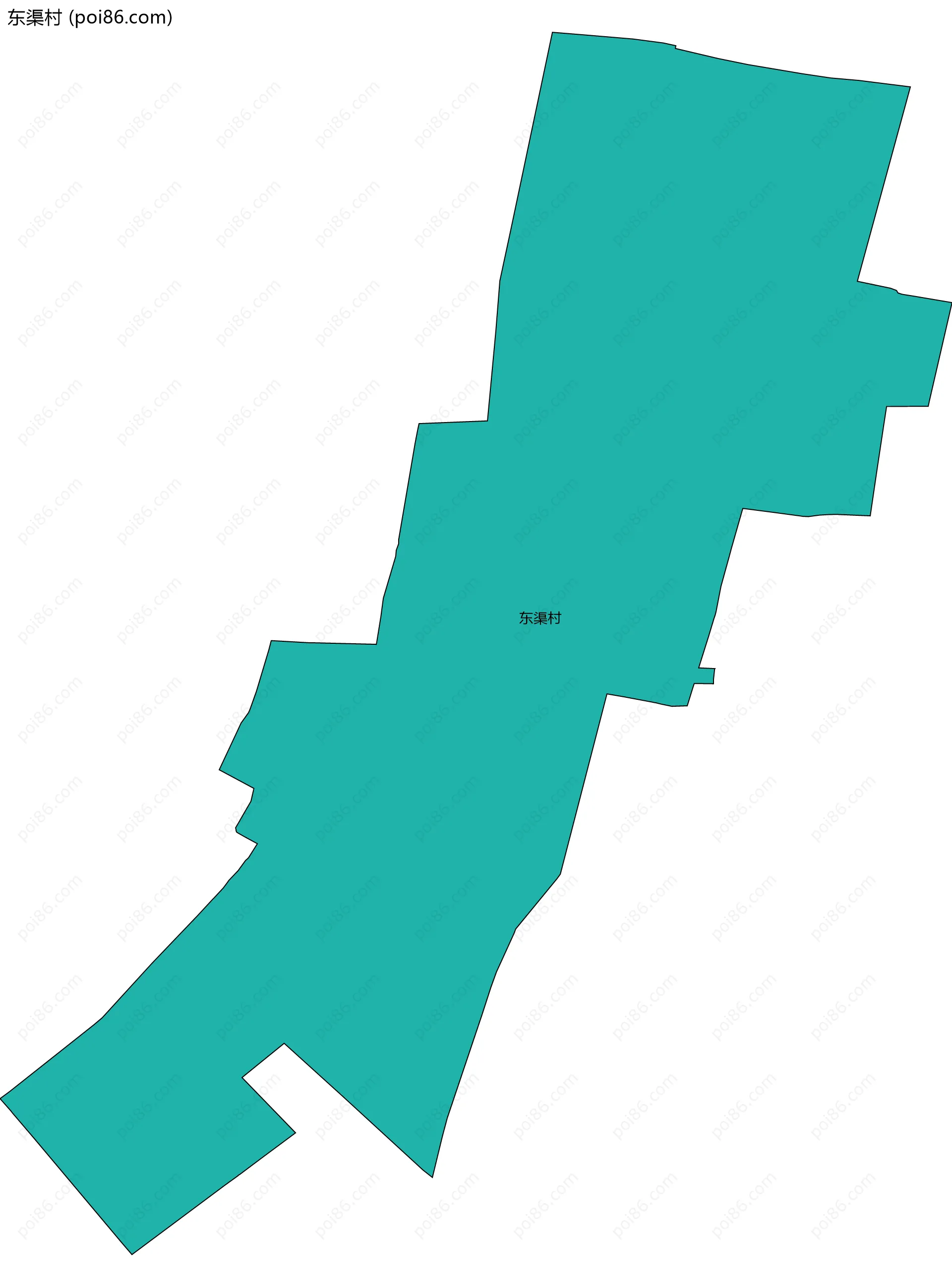 东渠村边界地图