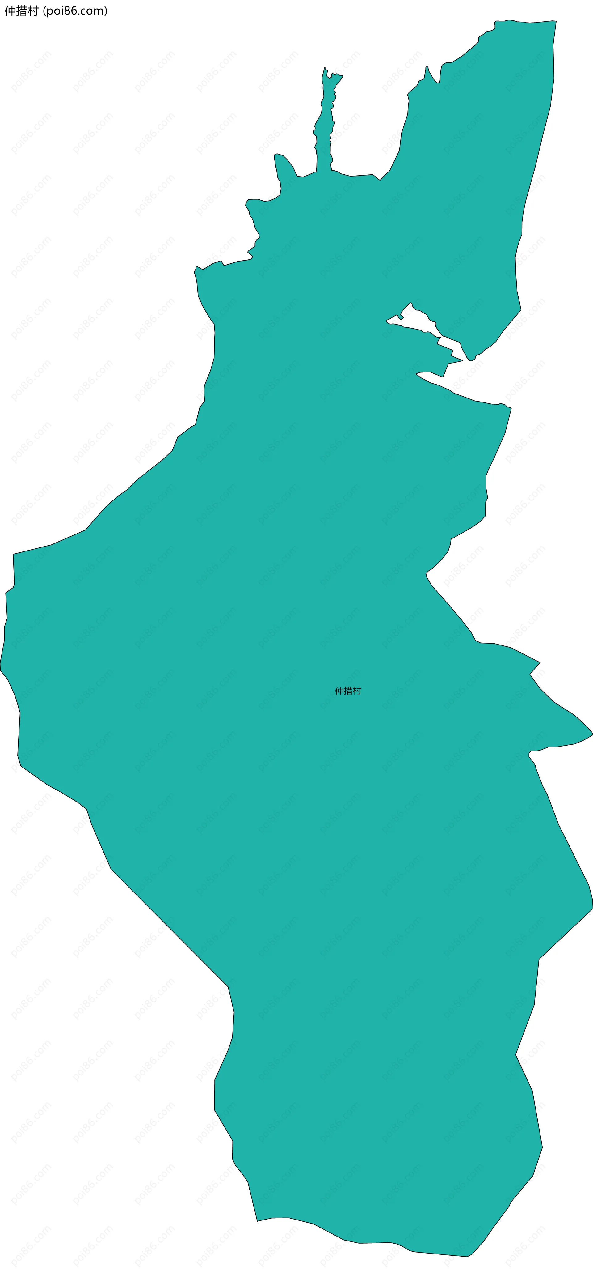 仲措村边界地图
