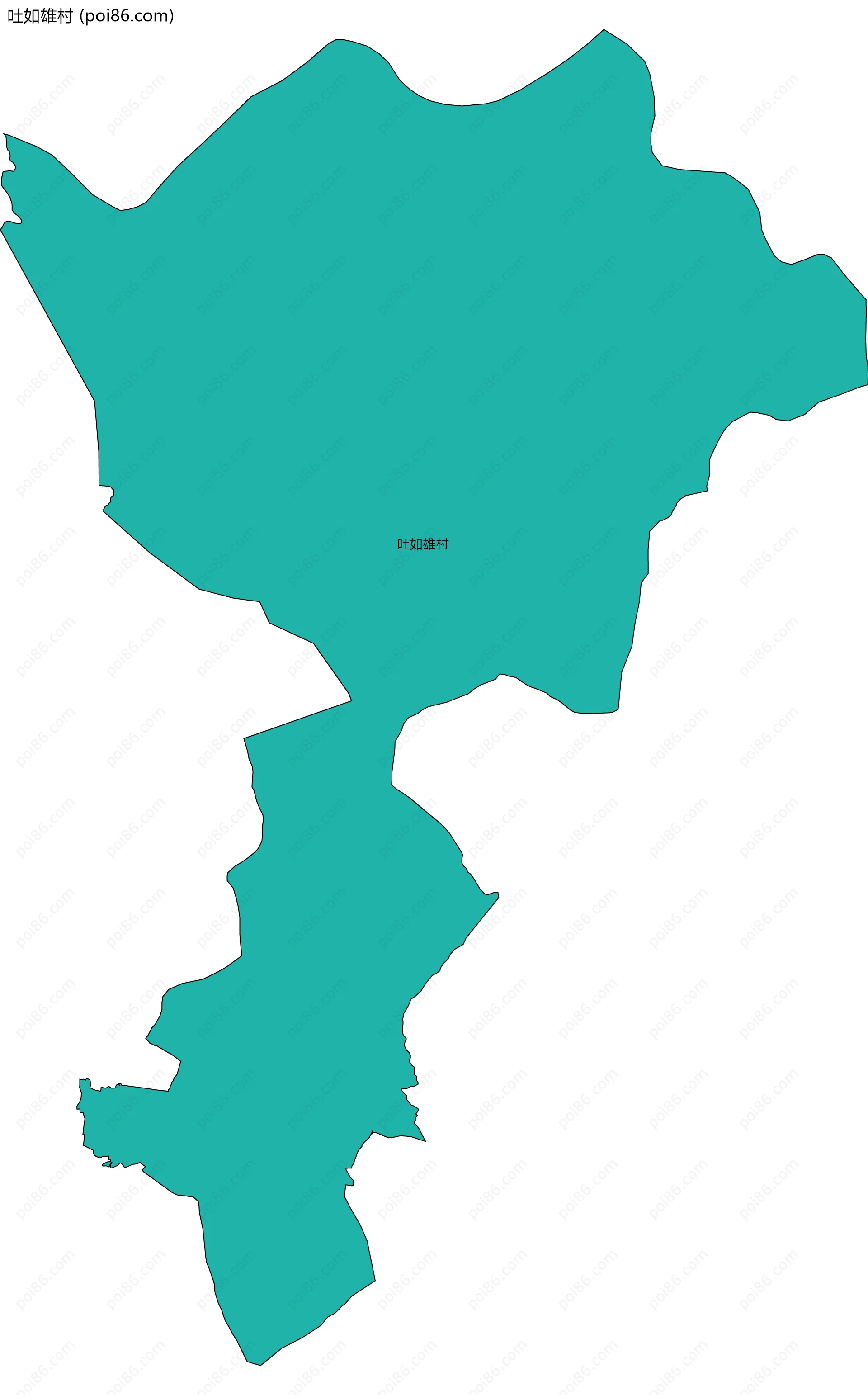 吐如雄村边界地图
