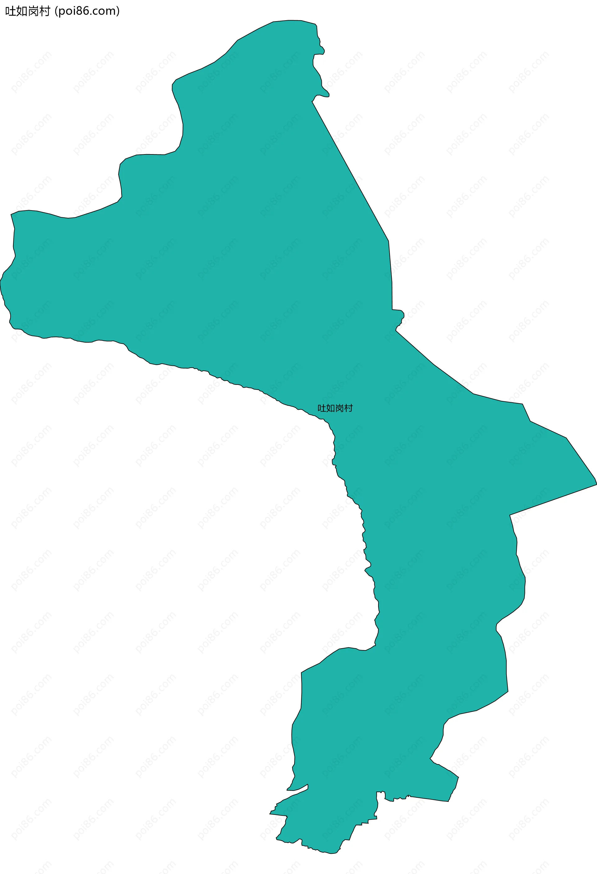吐如岗村边界地图