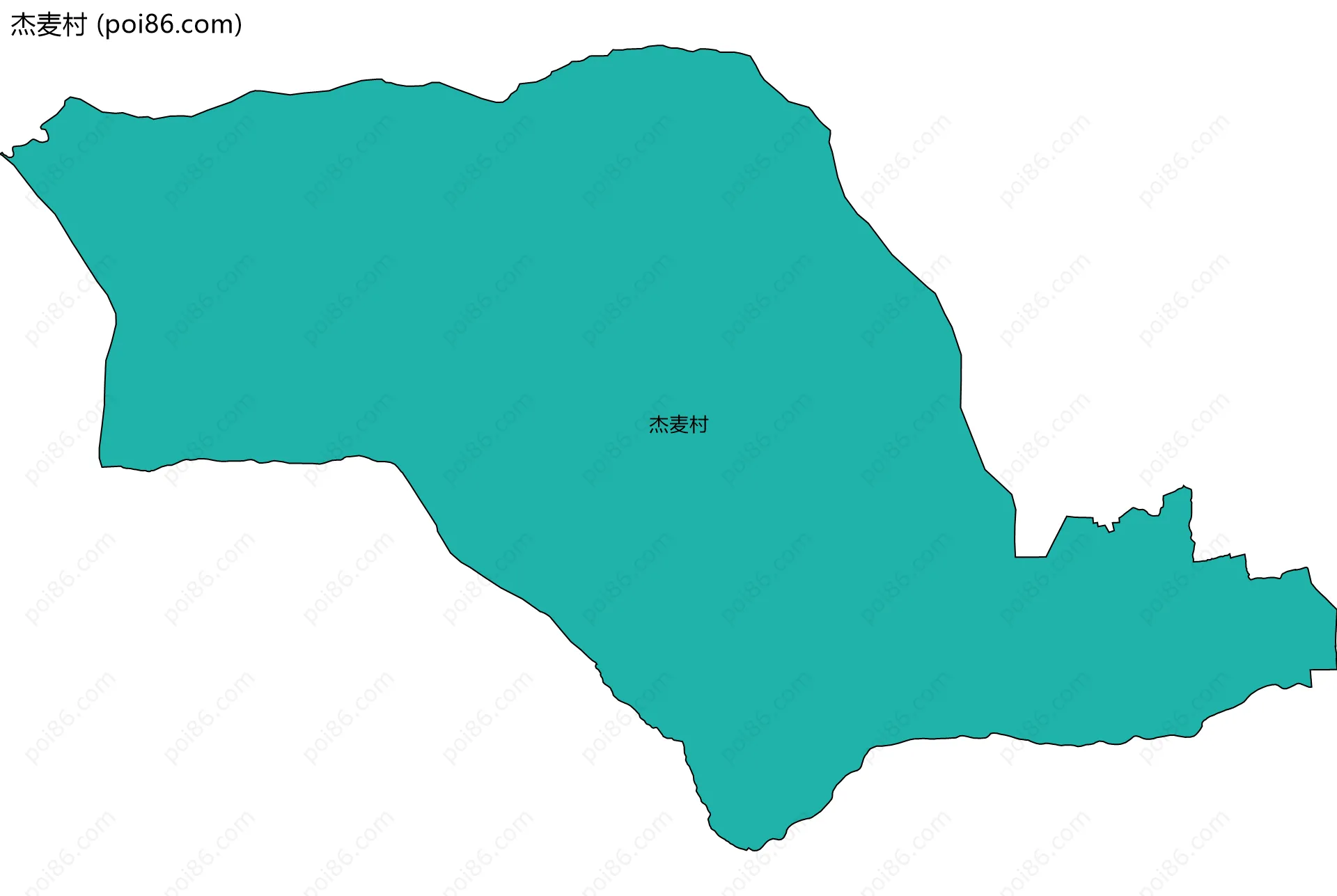 杰麦村边界地图