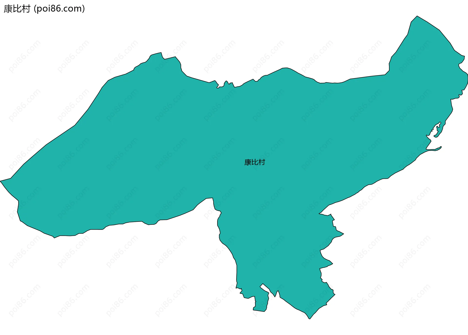 康比村边界地图