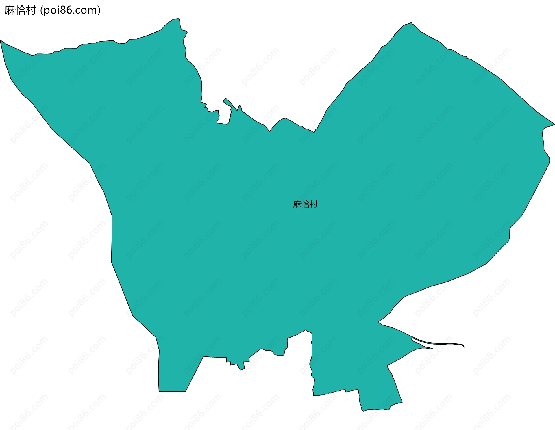 麻恰村边界地图