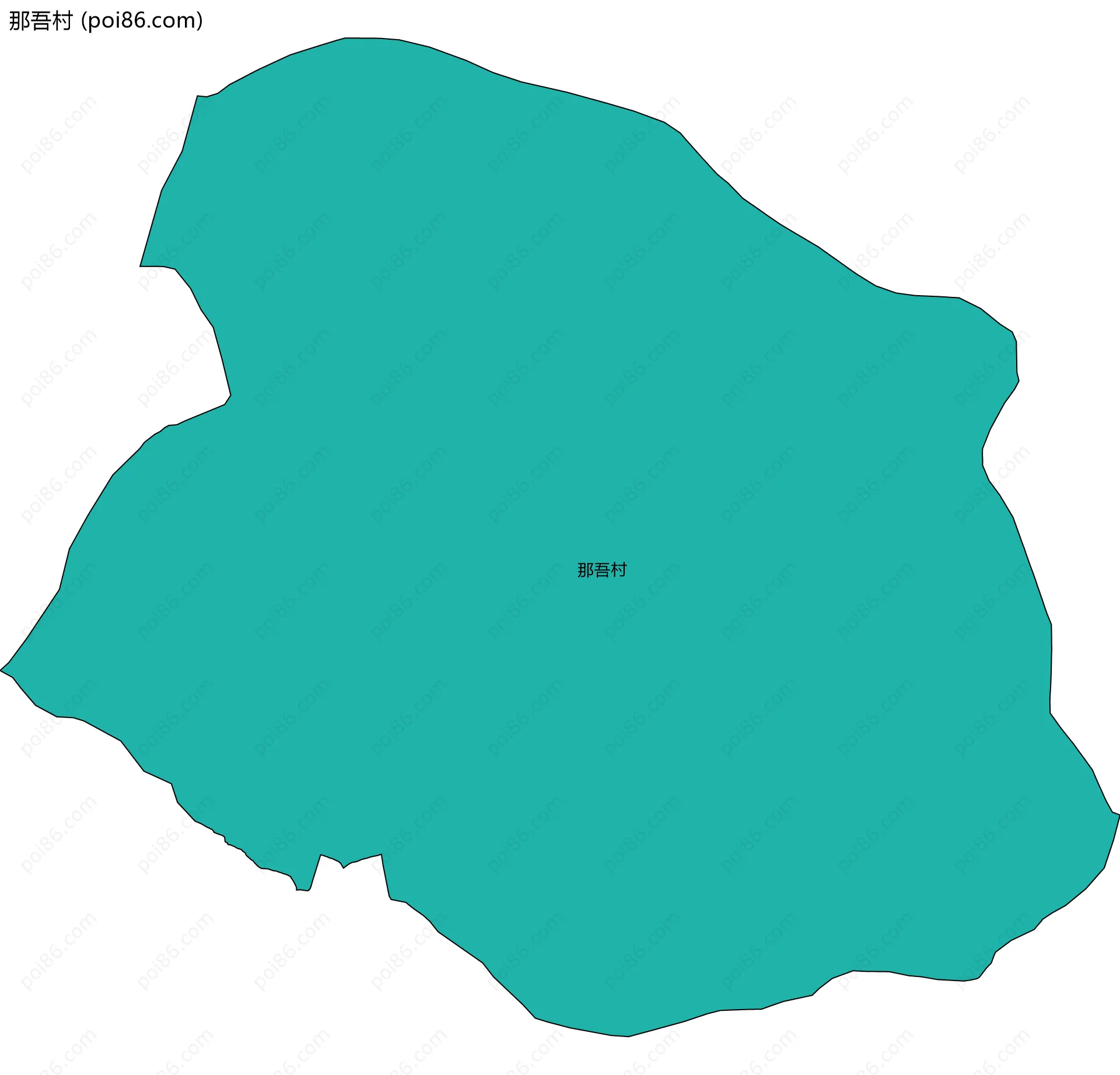 那吾村边界地图