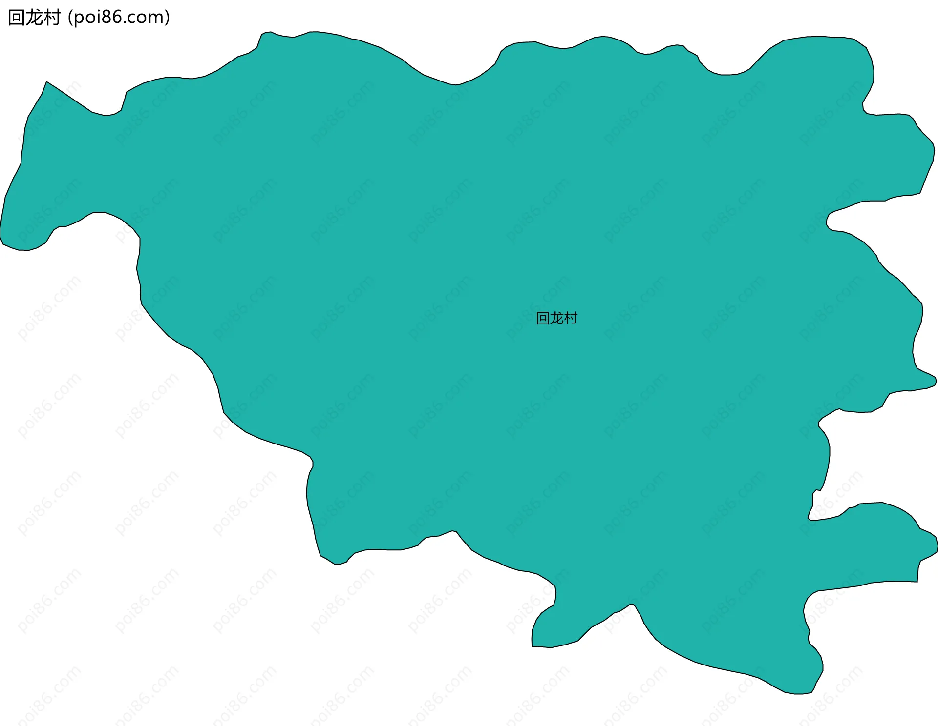 回龙村边界地图
