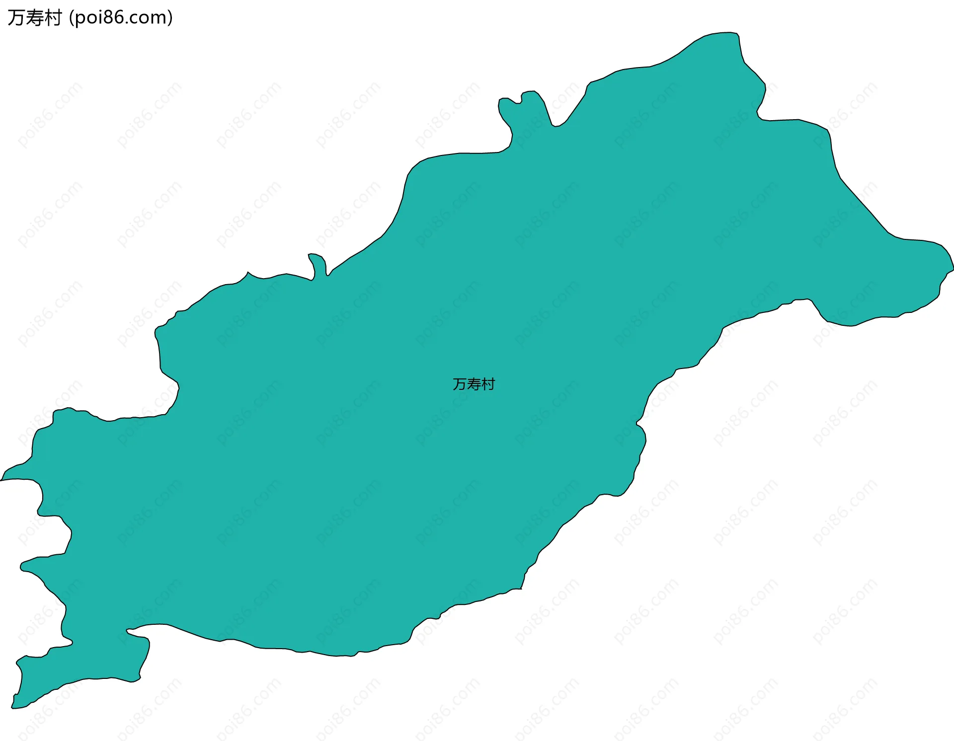 万寿村边界地图