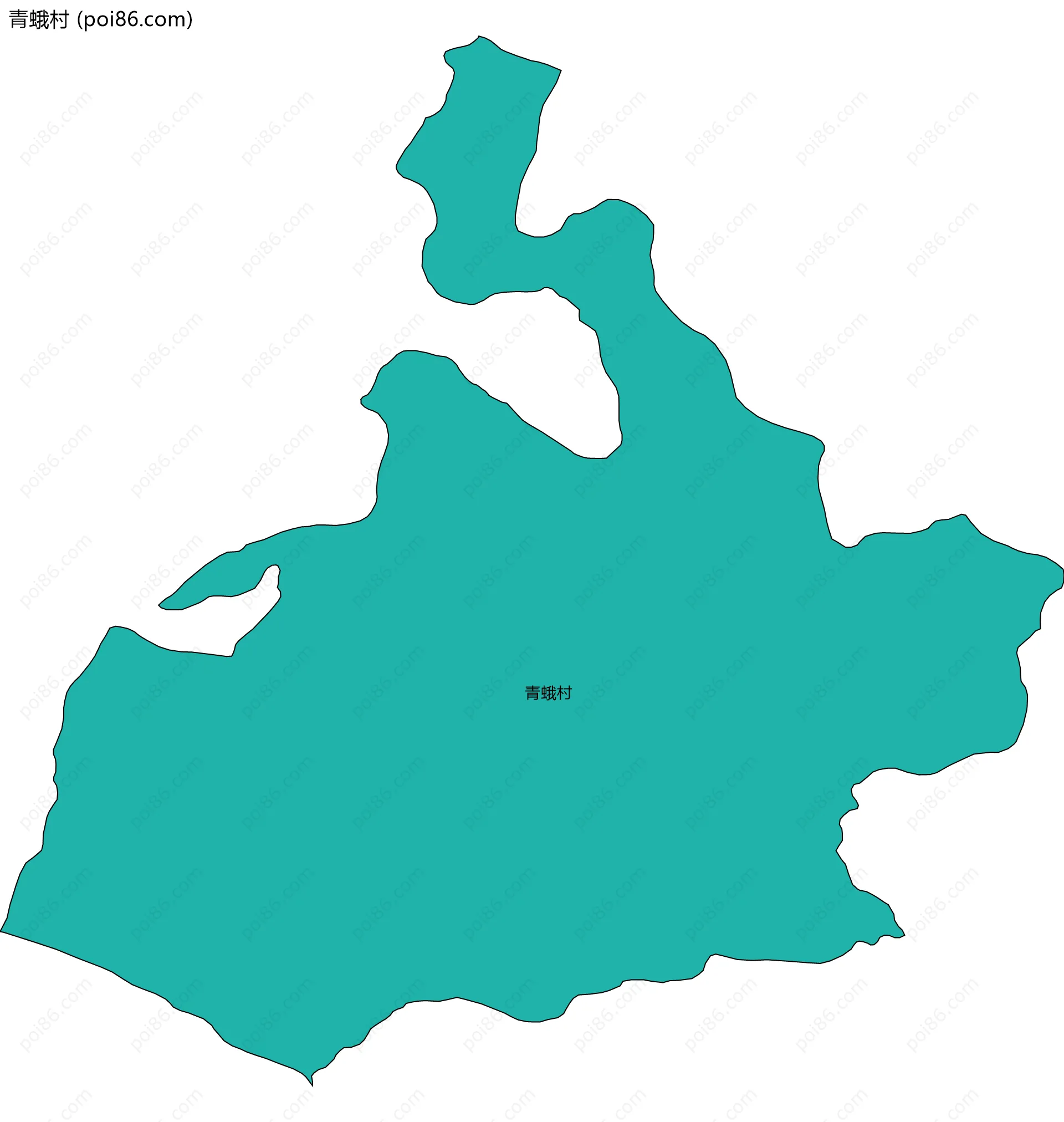 青蛾村边界地图