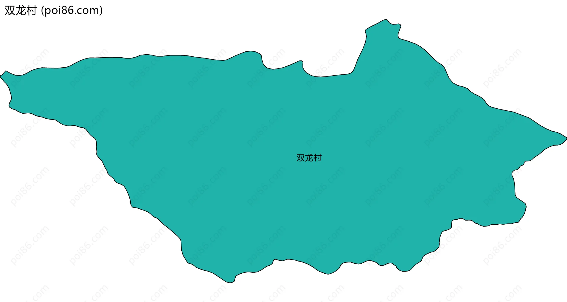 双龙村边界地图