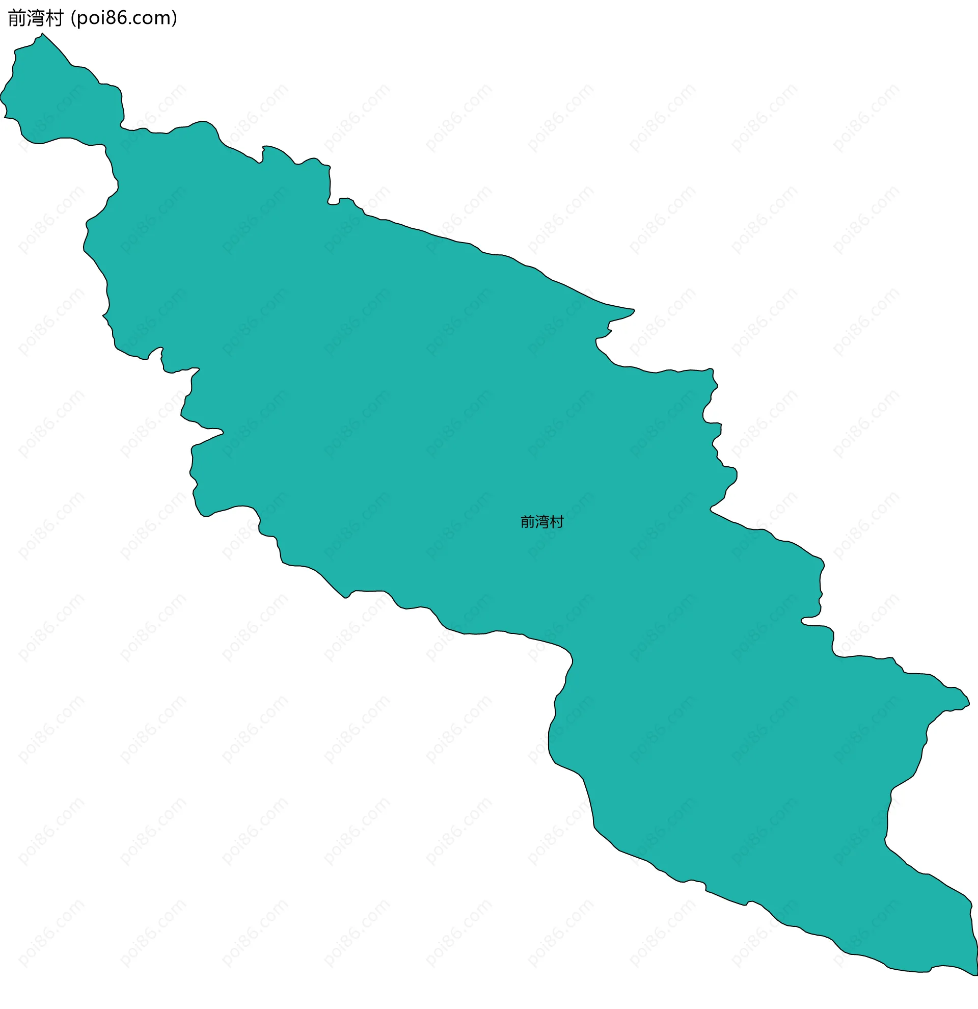 前湾村边界地图