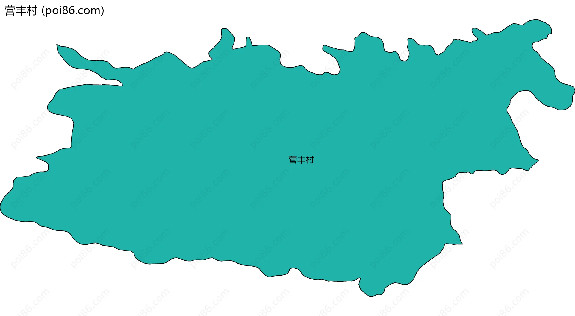 营丰村边界地图