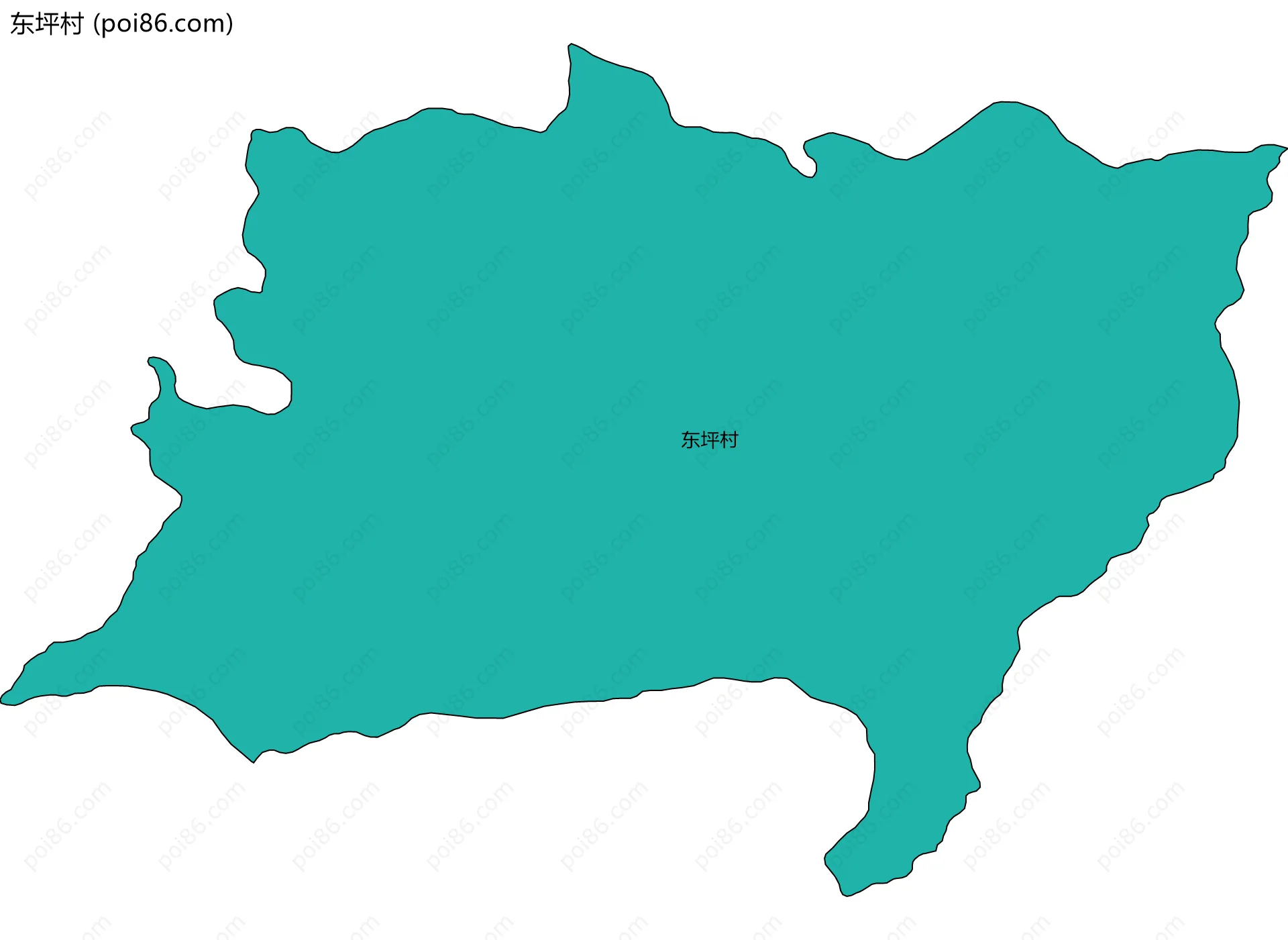 东坪村边界地图