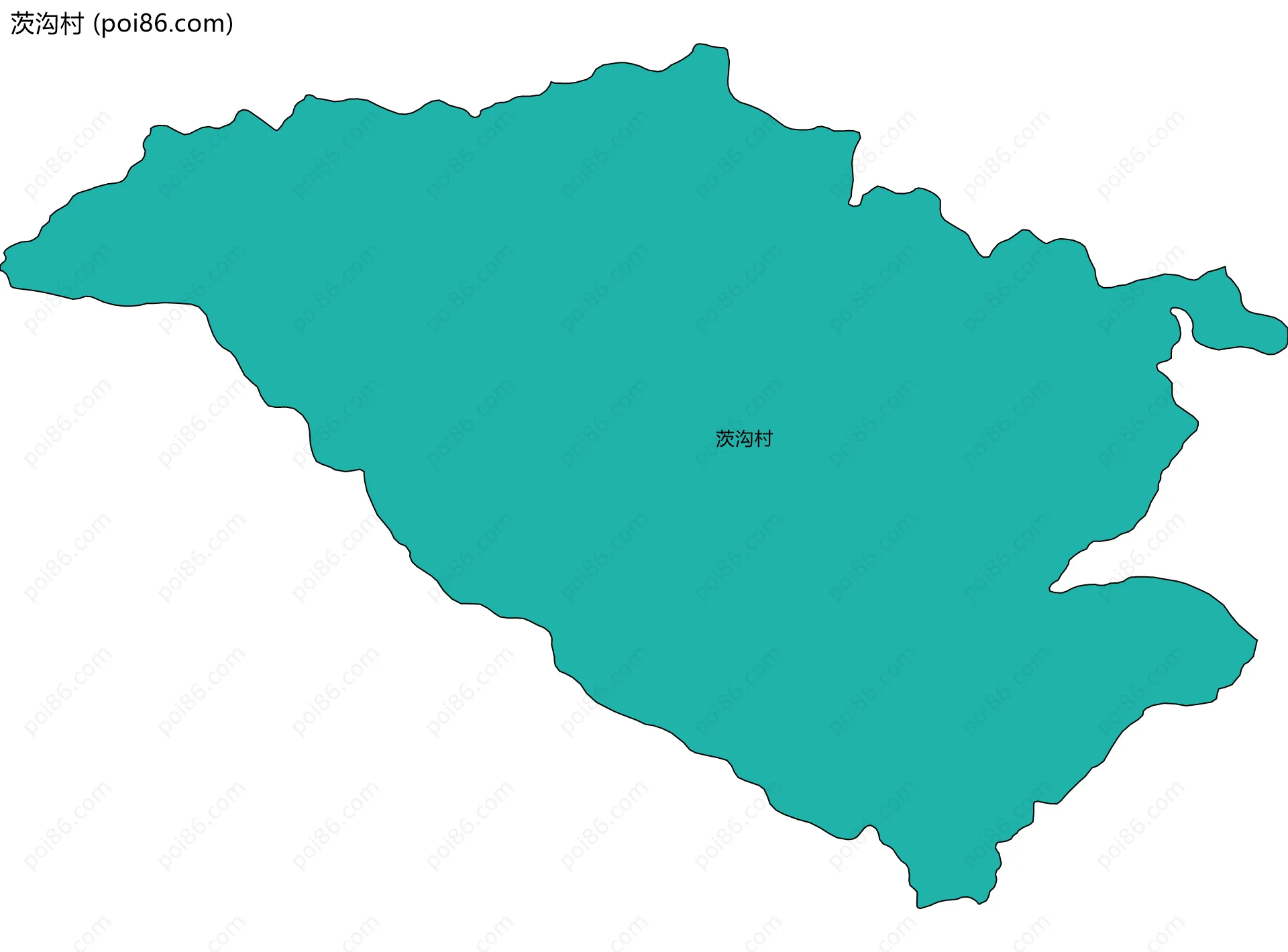 茨沟村边界地图