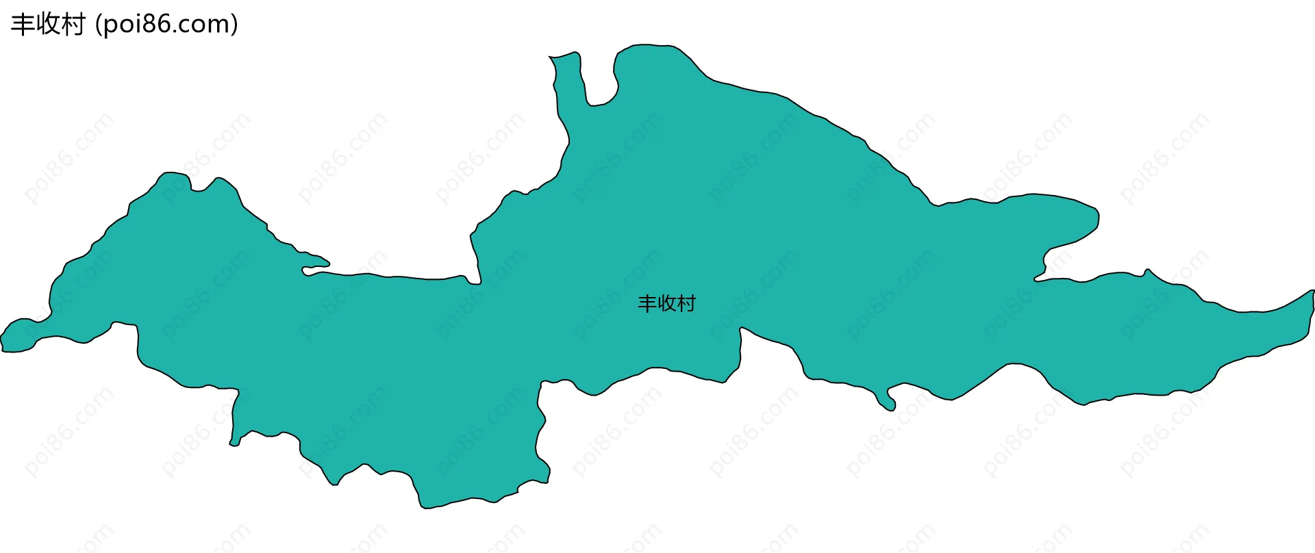 丰收村边界地图