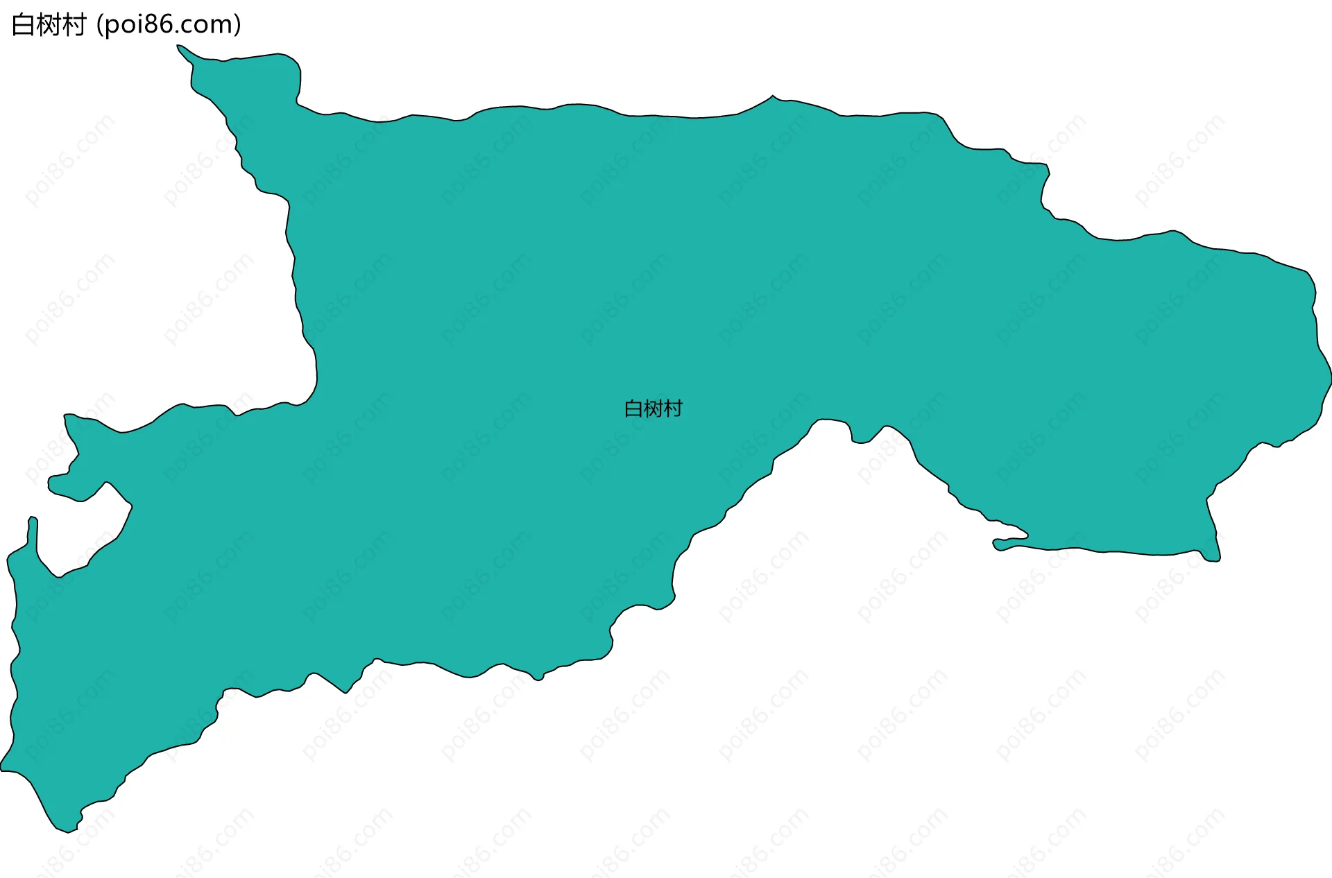 白树村边界地图