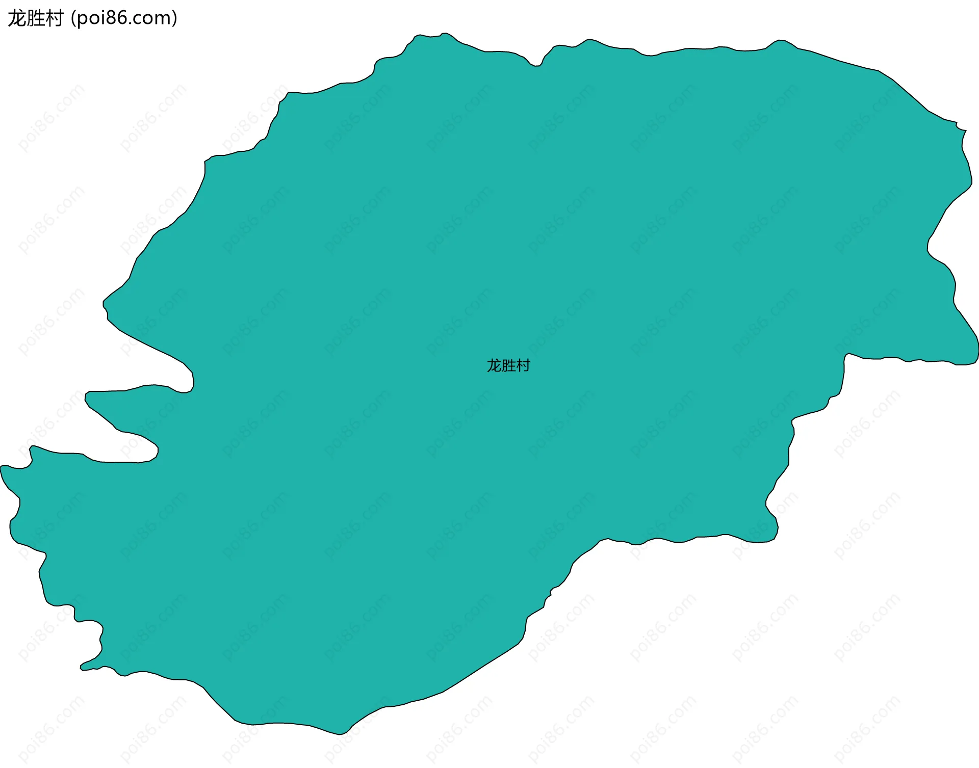 龙胜村边界地图