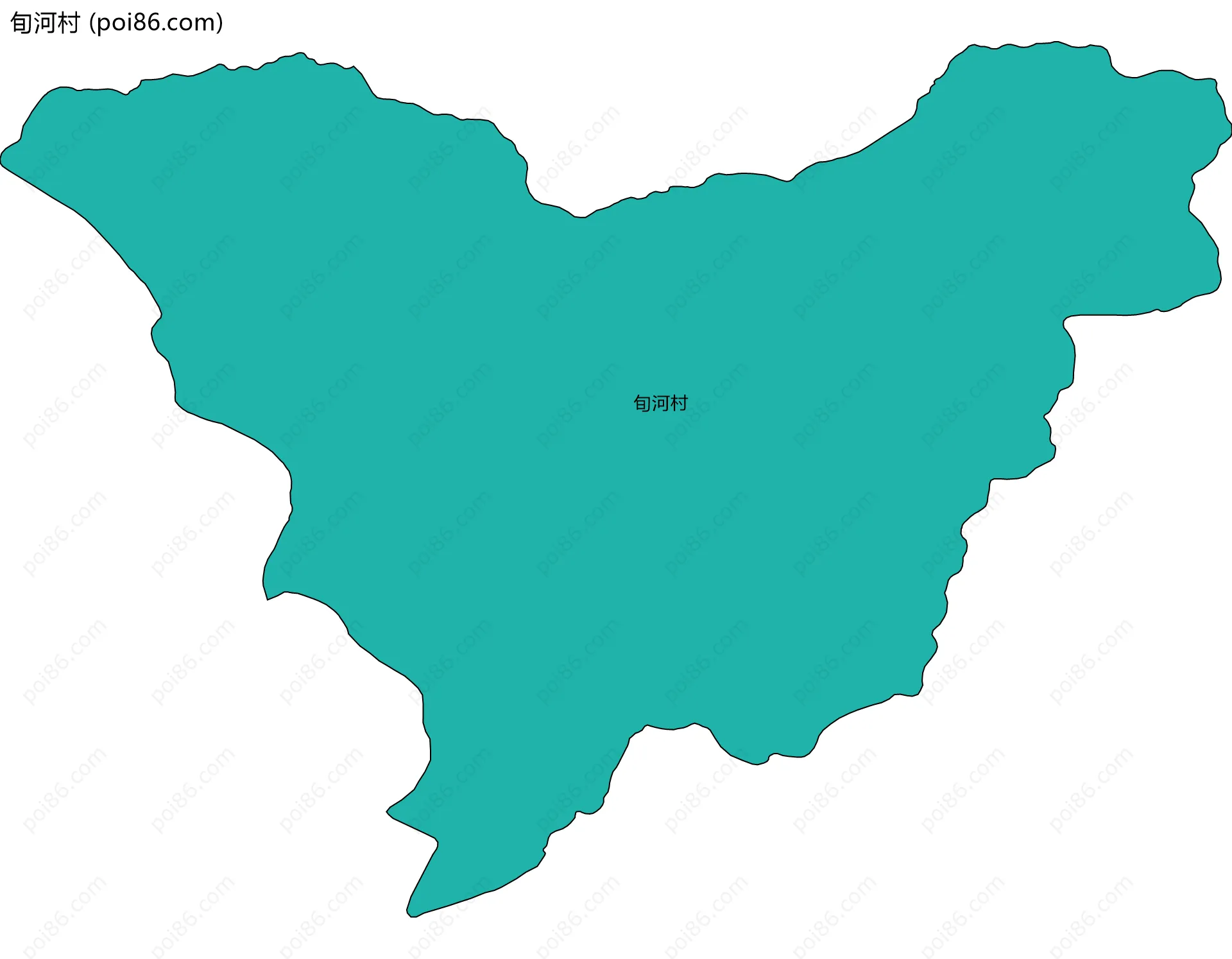 旬河村边界地图