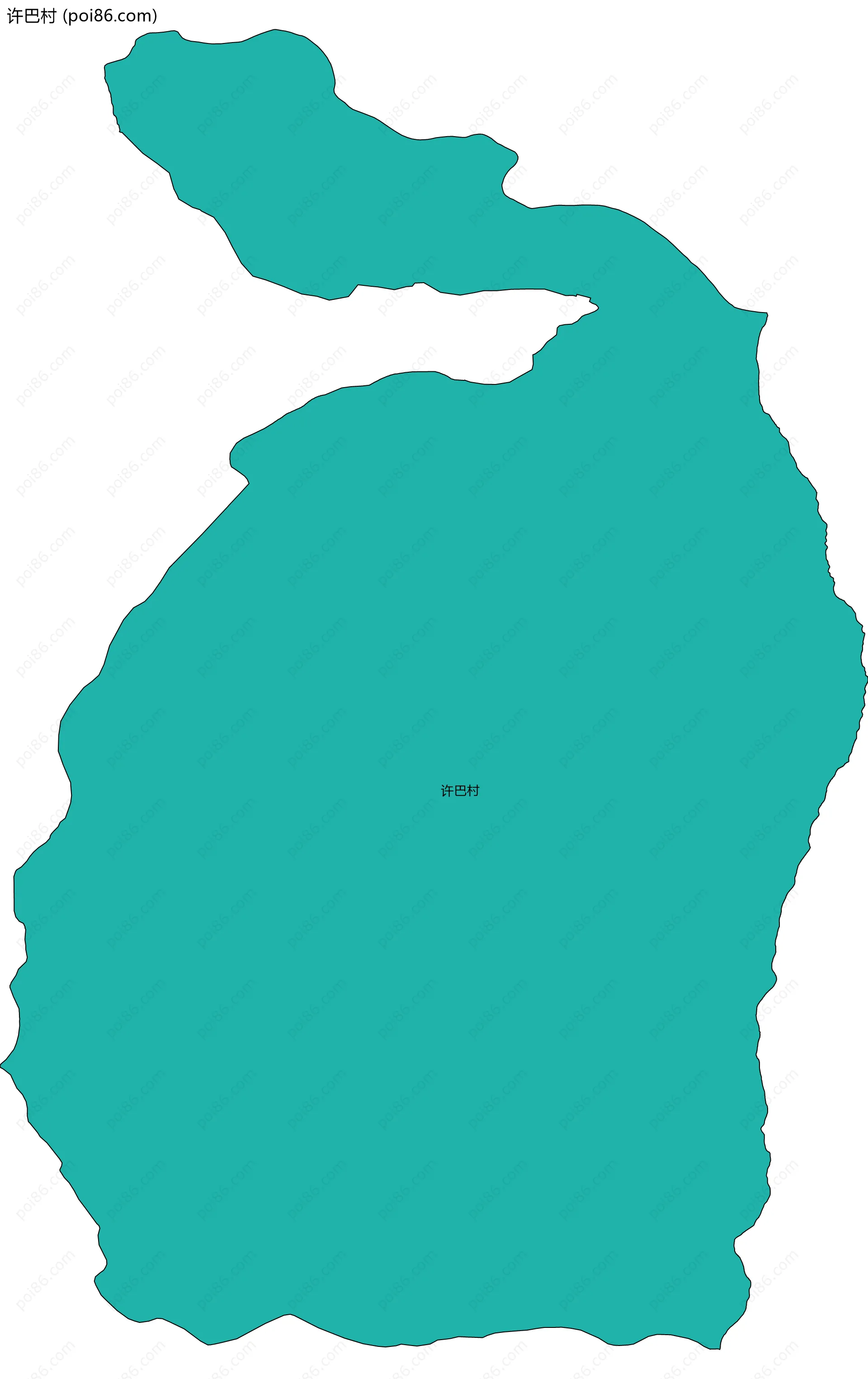 许巴村边界地图