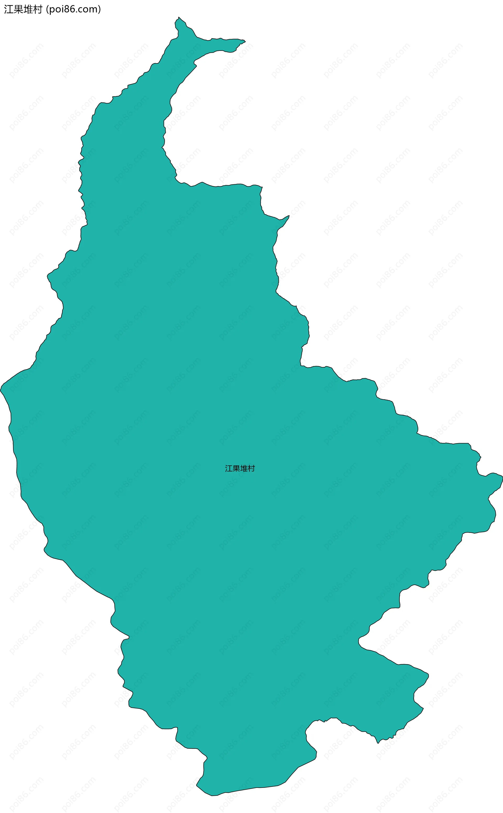 江果堆村边界地图