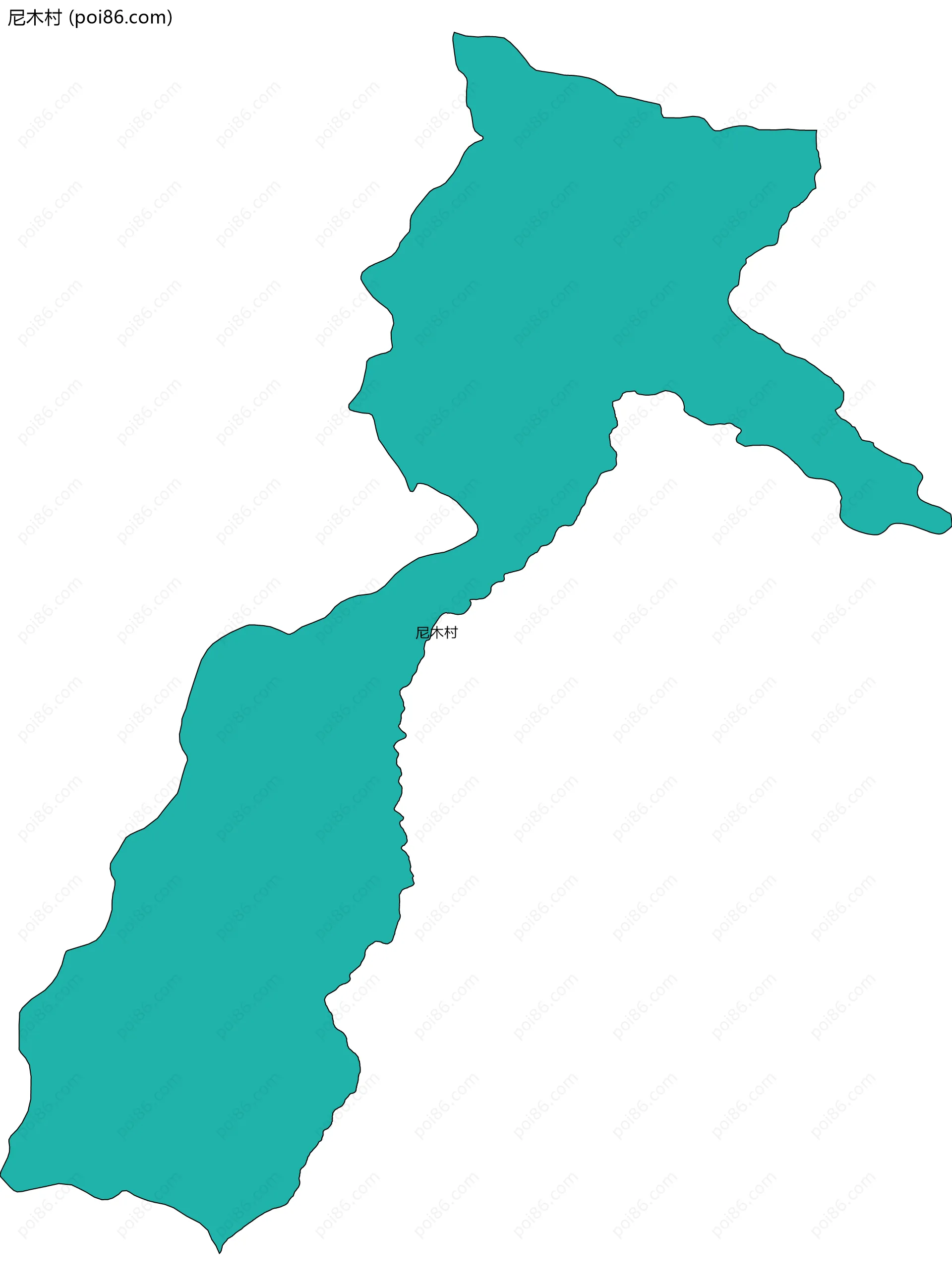 尼木村边界地图