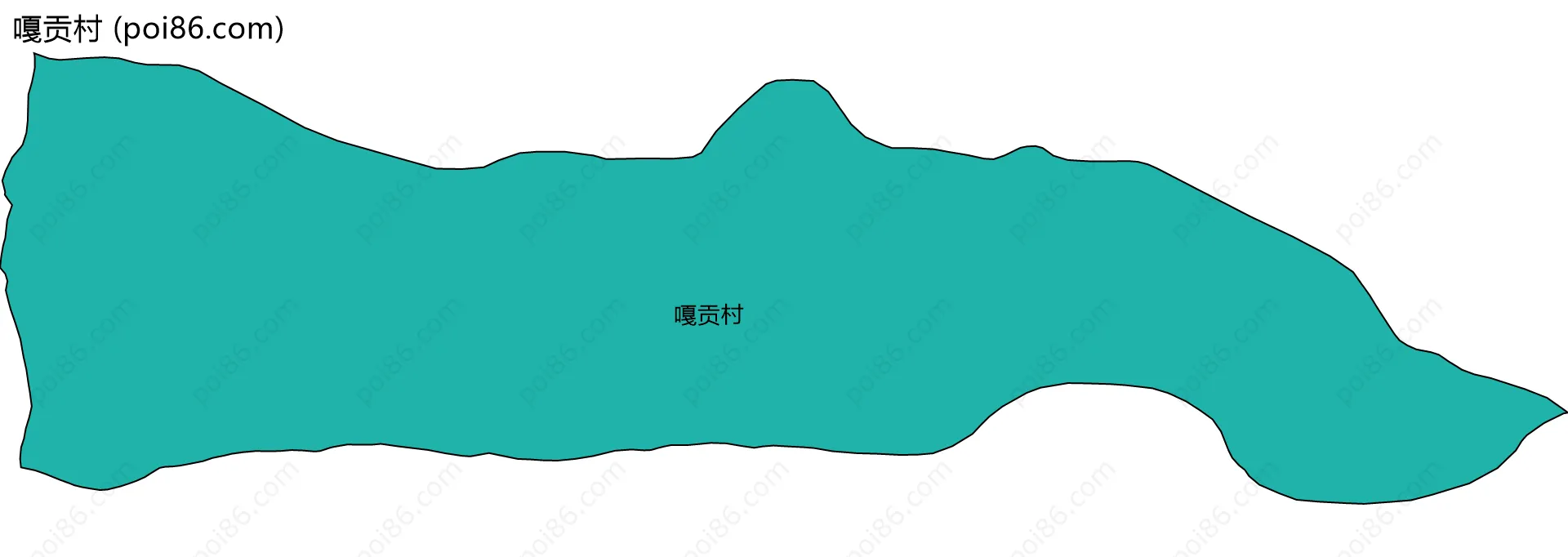 嘎贡村边界地图